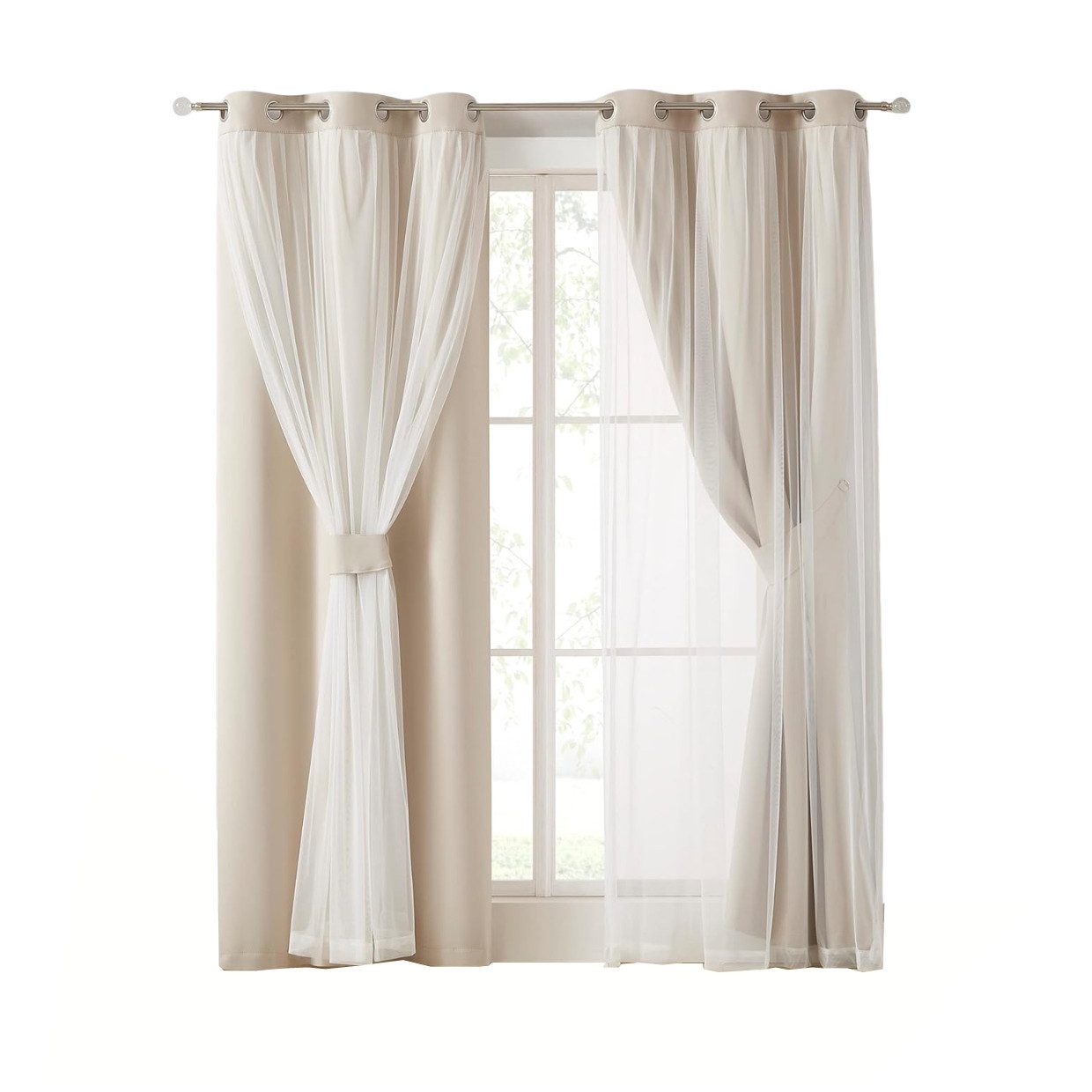 Kaket Verdunkelungsvorhang Verdunkelungsvorhänge mit Doppelschicht, Verdunk günstig online kaufen