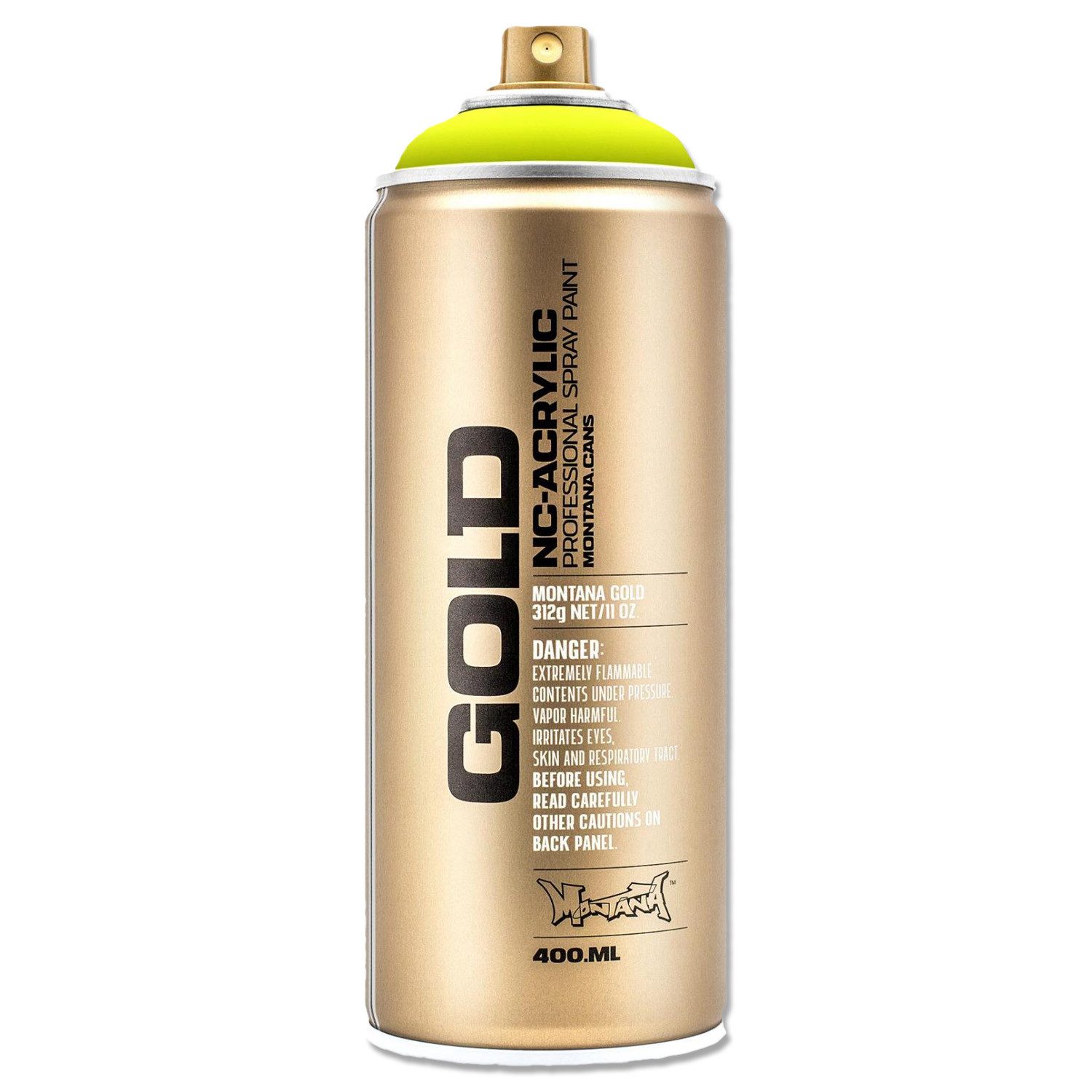 Montana Cans Sprühlack Sprühlack, Montana GOLD, Fluoreszierend, 400ml, Farbauswahl