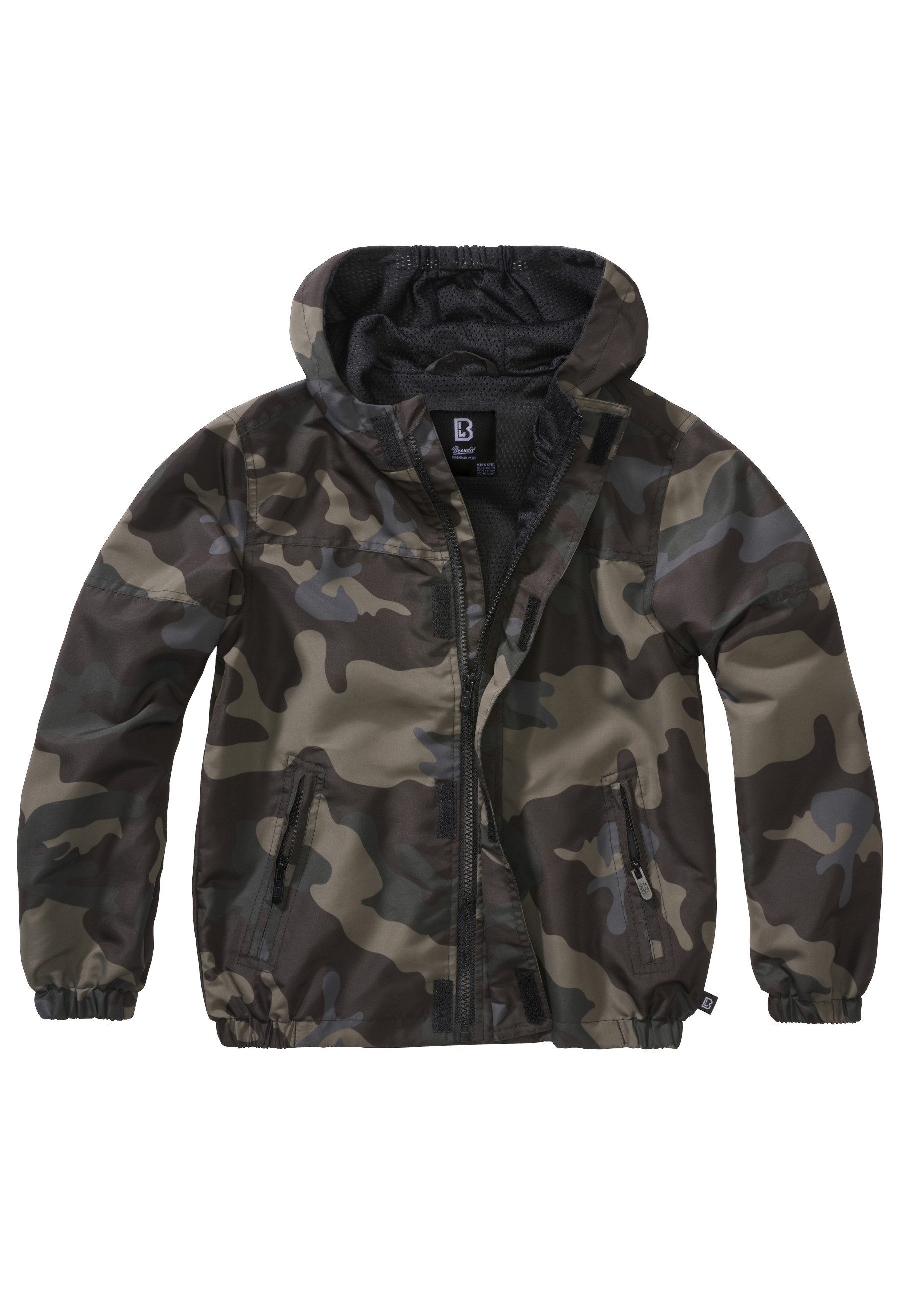Brandit Allwetterjacke Brandit Herren Kids Summer Windbreaker Frontzip (1-St)