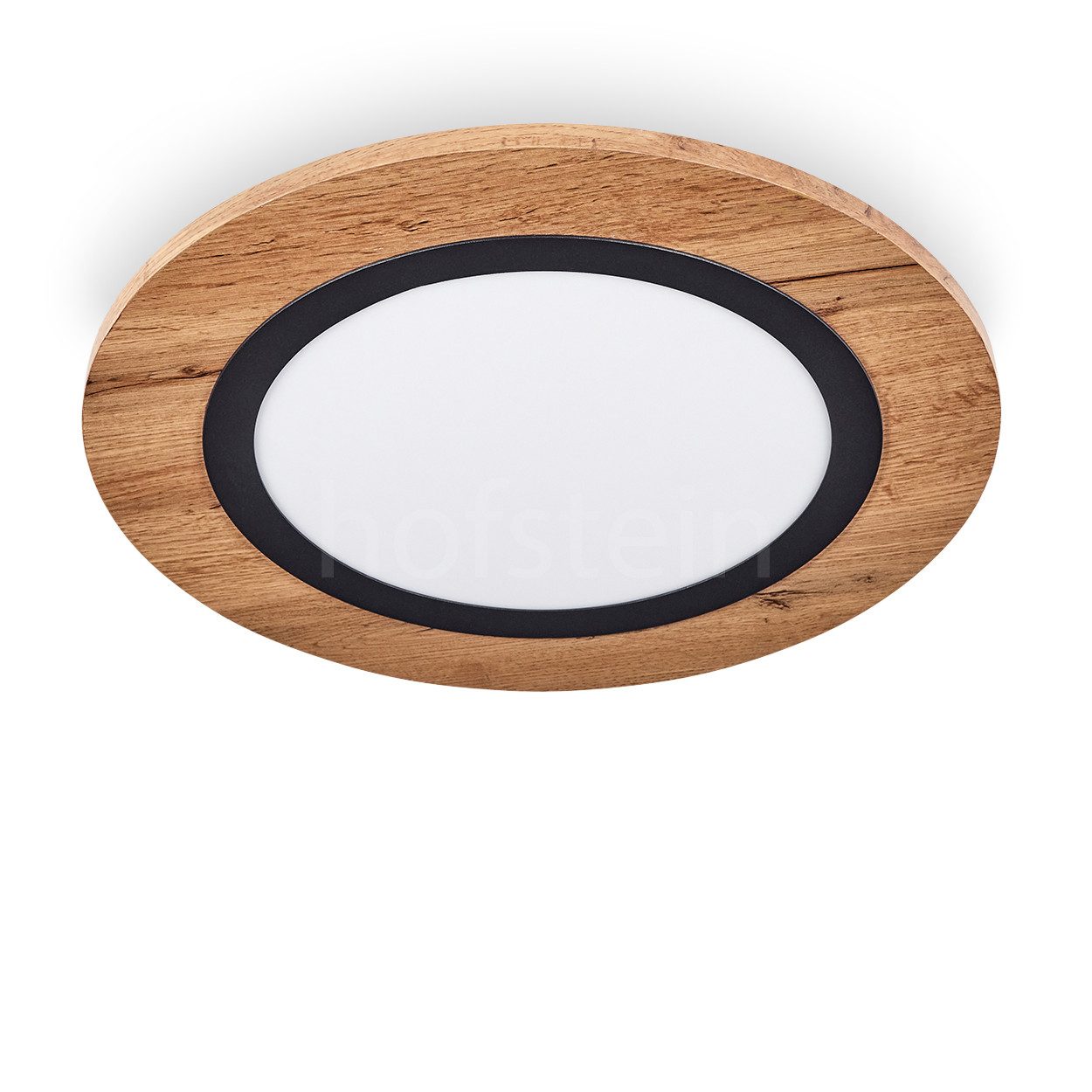 hofstein Deckenleuchte Deckenlampe aus Metall/MDF/Kunststoff in Schwarz/Hol günstig online kaufen