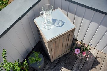 BUTENKIST Gartenbox NEELE, Aufbewahrung aus Holz, Balkonschrank, für Balkon, Garten,Terrasse