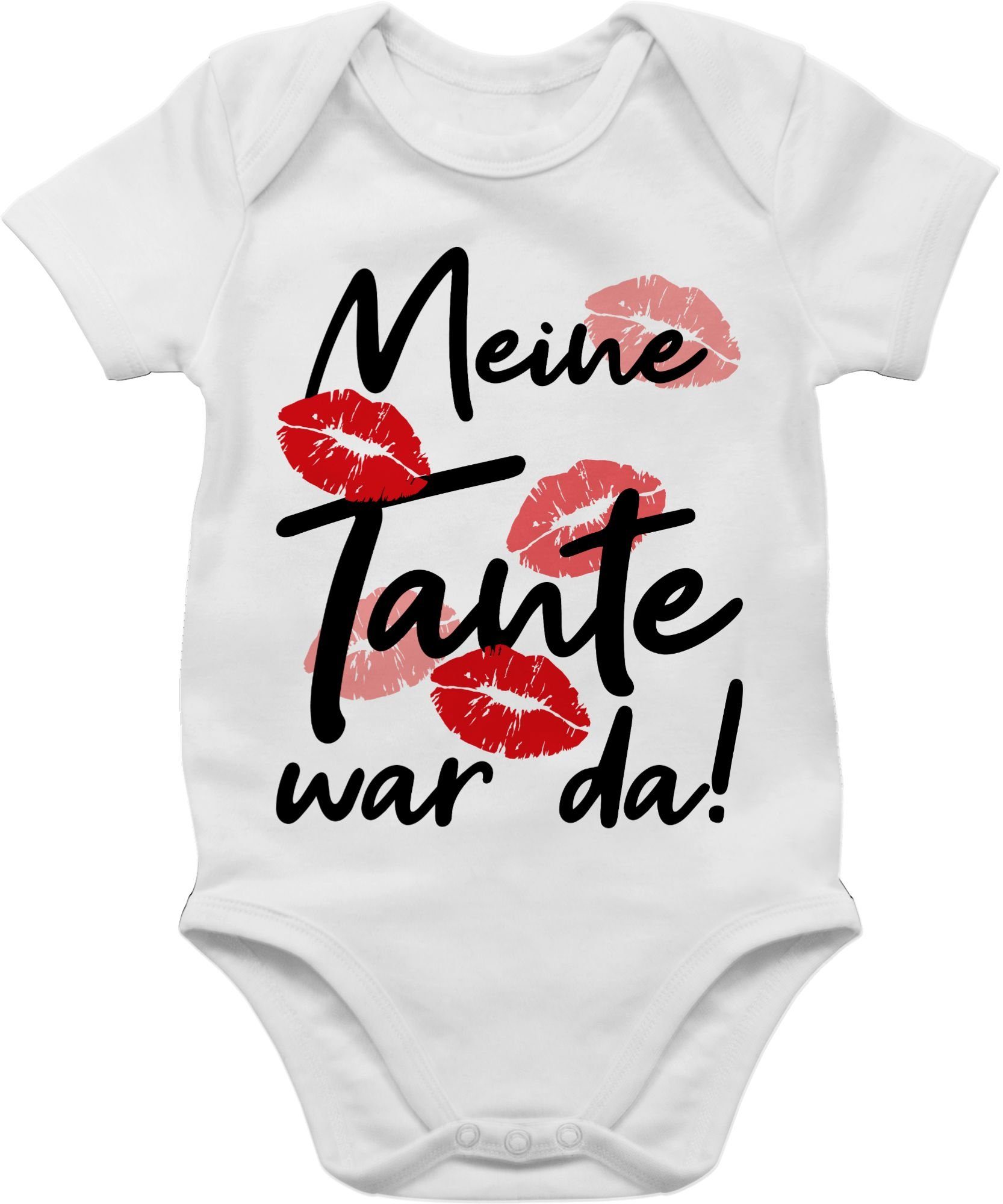 Shirtracer Shirtbody Meine Tante war da - schwarz Strampler Baby Mädchen & Junge