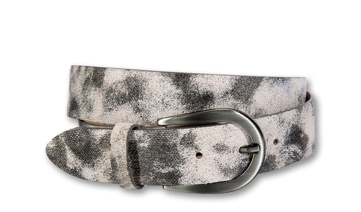 Silbergift Ledergürtel Ledergürtel im vielseitig kombinierbarem Camouflage