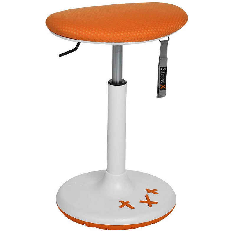 TOPSTAR Sitzhocker 1 Hocker Sitness X-Stool 20 - orange, Dreidimensional beweglich