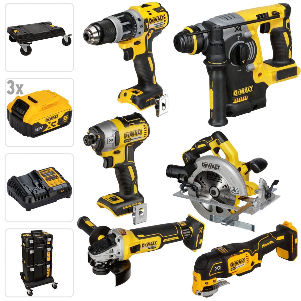 DeWalt Bohrschrauber DCK685P3T-QW Akku-Werkzeugset