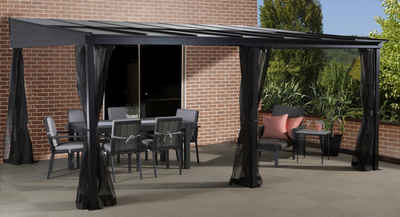 Sojag Anbaupavillon St. Barthelemy 10x14 anthrazit, BxTxH: 423x297x240 cm