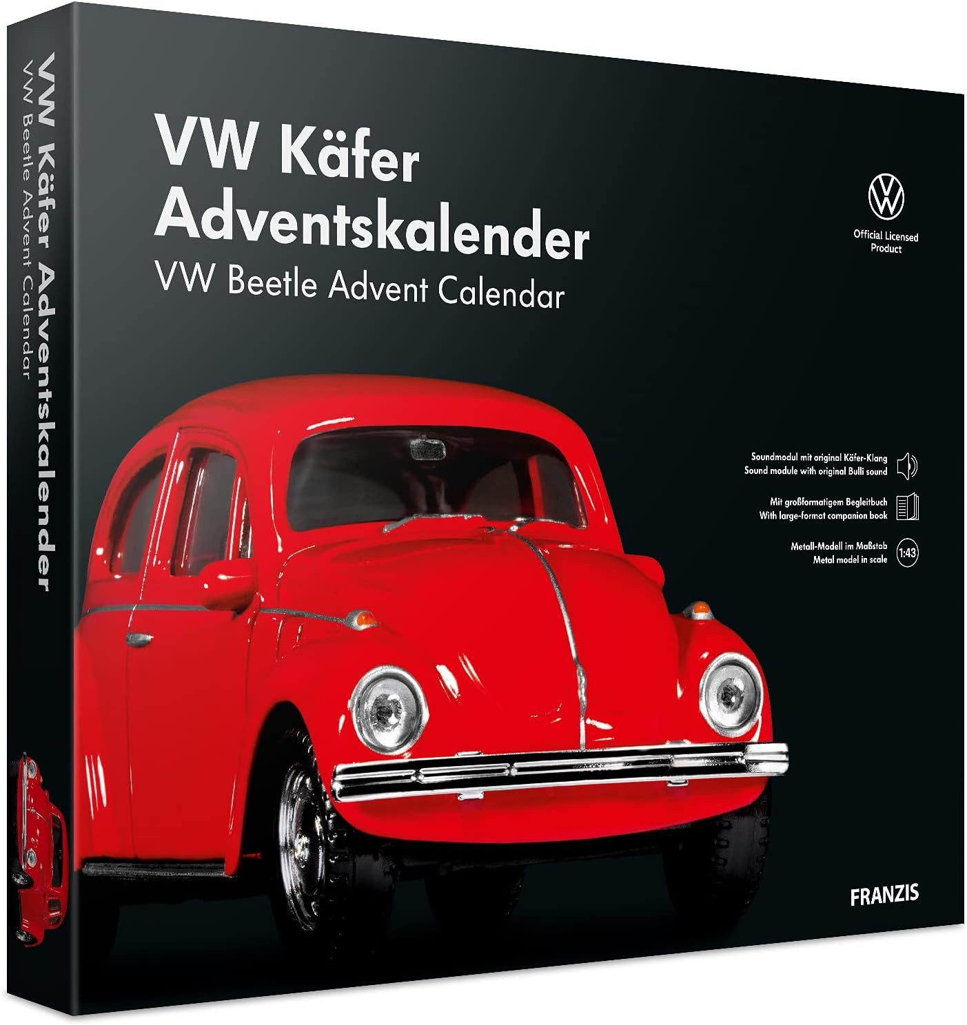 Franzis Spielzeug-Adventskalender 55255, VW Käfer Adventskalender