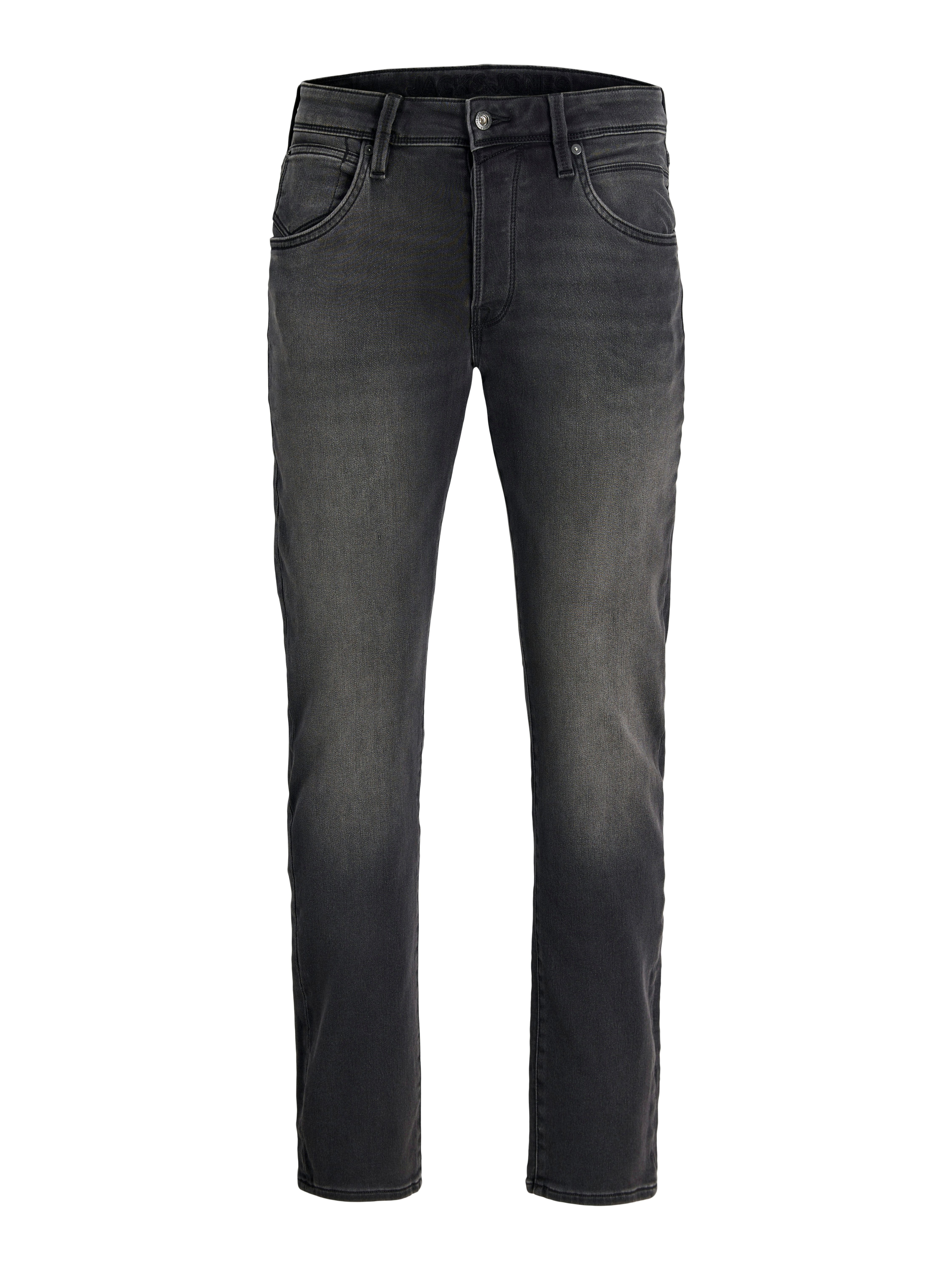 Tapered-fit-Jeans JJIMIKE mit Stretch, Used-Look und bequemer Passform