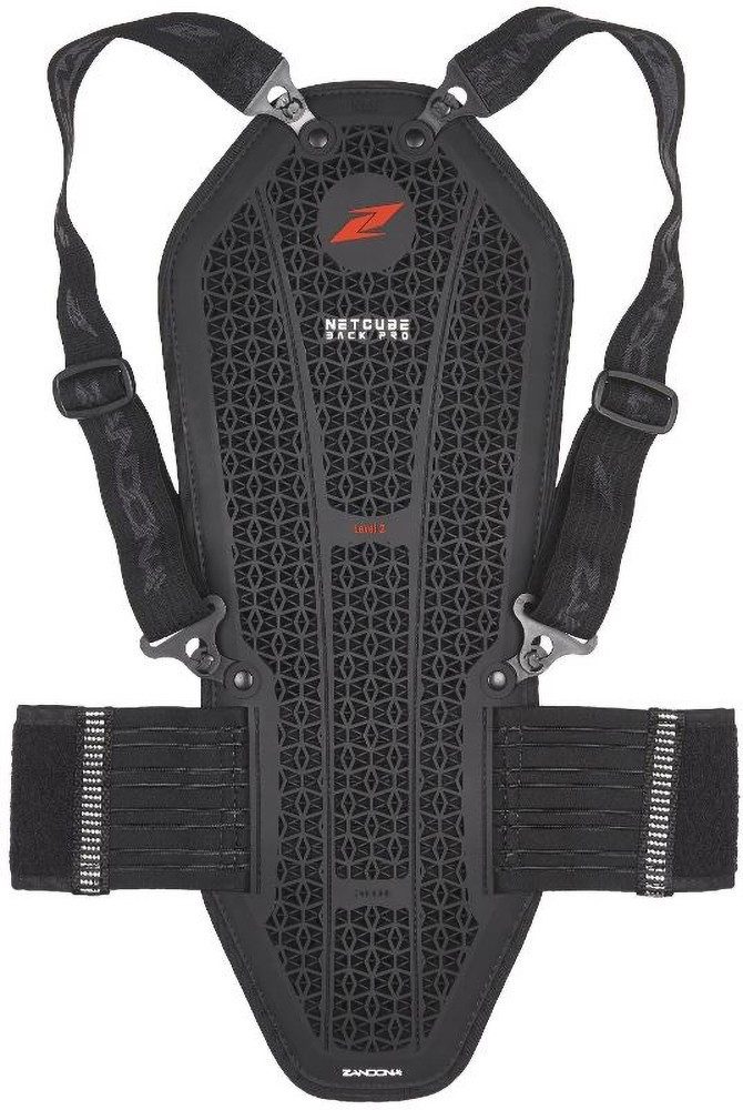 Paraschiena Zandonà NETCUBE BACK PRO Livello 2 - Nero, Per Motociclisti, Tecnologia Net3, Made In Italy - Foto 2