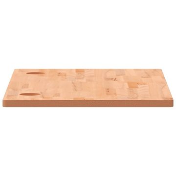 vidaXL Schreibtisch Schreibtischplatte 100x60x2,5 cm Massivholz Buche Arbeitsplatte Büroti