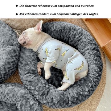 CALIYO Tierbett Tierbetten 60 cm, Waschbar Flauschiges Hundebett Katzenbett, für Katzen und kleine Hunde, plüsch Katzenkissen rund