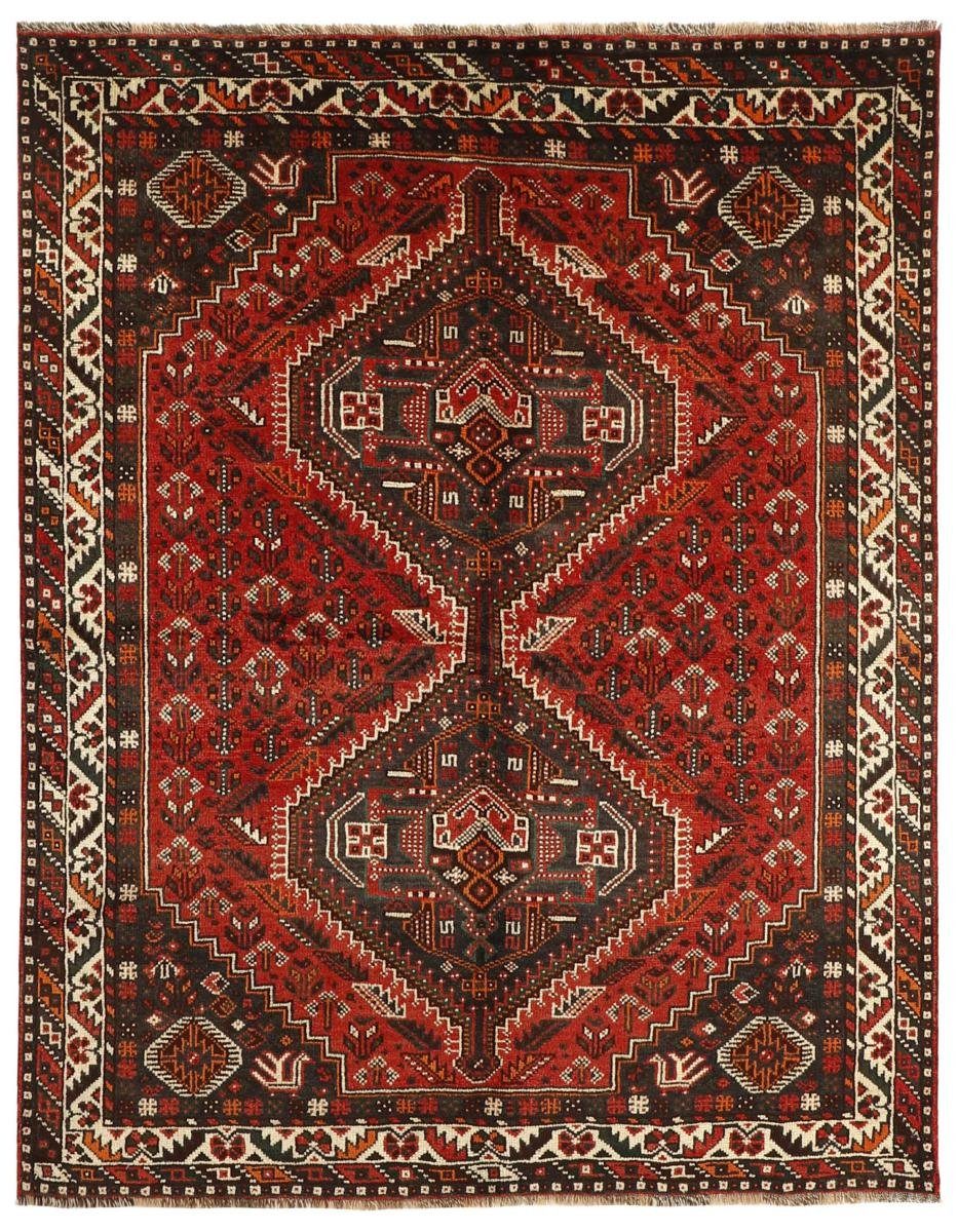 Orientteppich Shiraz 164x204 Handgeknüpfter Orientteppich / Perserteppich, Nain Trading, rechteckig, Höhe: 10 mm