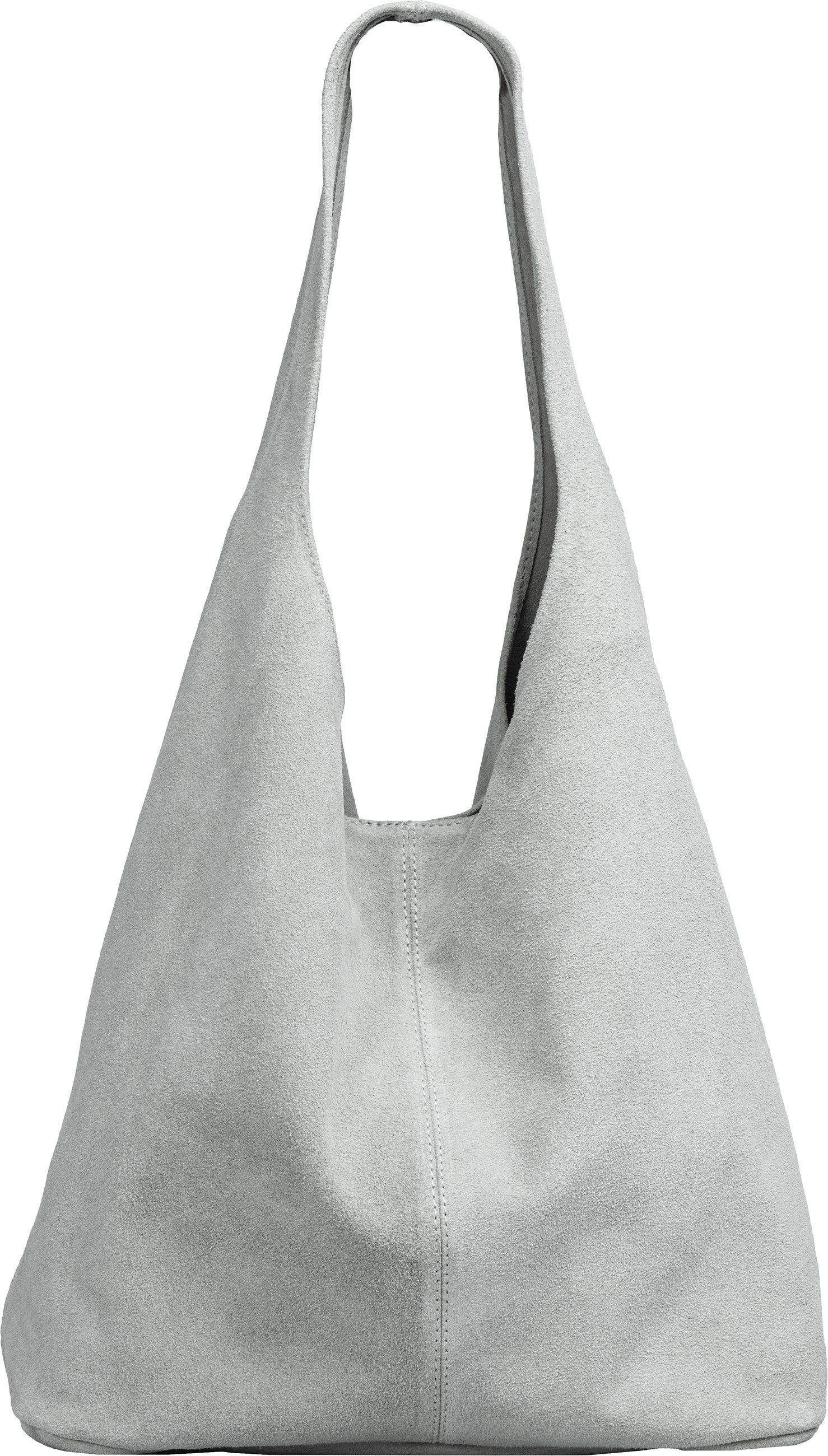 Caspar Schultertasche große Damen Wildleder Tasche günstig online kaufen
