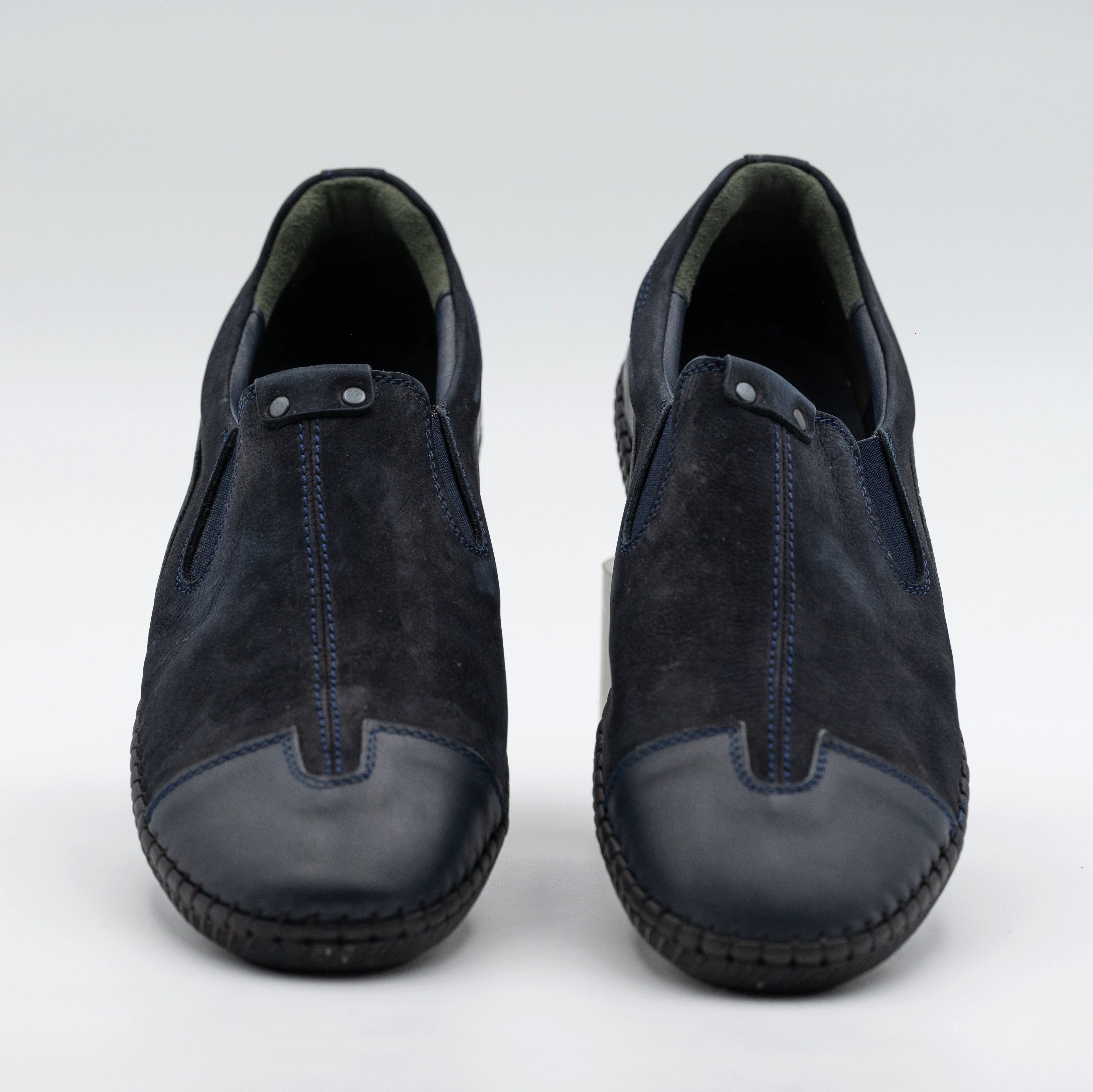 LaMarta Sommer leder Mokassins Herren Blau, Büroschuhe, Freizeitschuhe Mokassin
