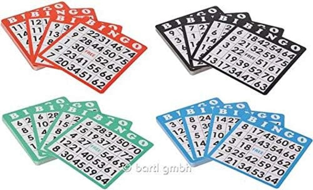 Bartl Spiel Bingo Karten 100er Set, Zusatzkarten, zur Wiederverwendung geeignet, Ersatz Bingokarten / Ideal für Senioren