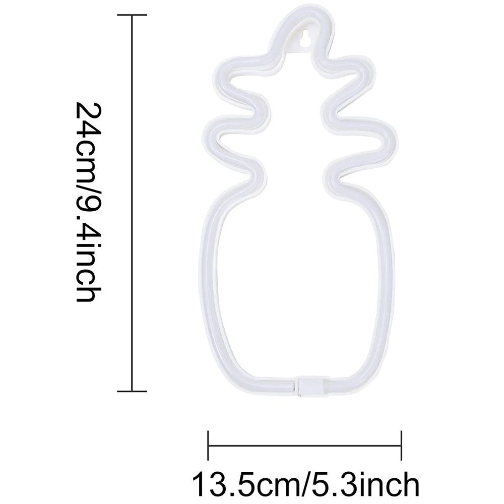 Rosnek LED Dekolicht Batterie/ USB, für Schlafzimmer Kinderzimmer Weihnachten Deko, LED NeonLichter, Hochzeit, Party Wand Deko, Musiknote