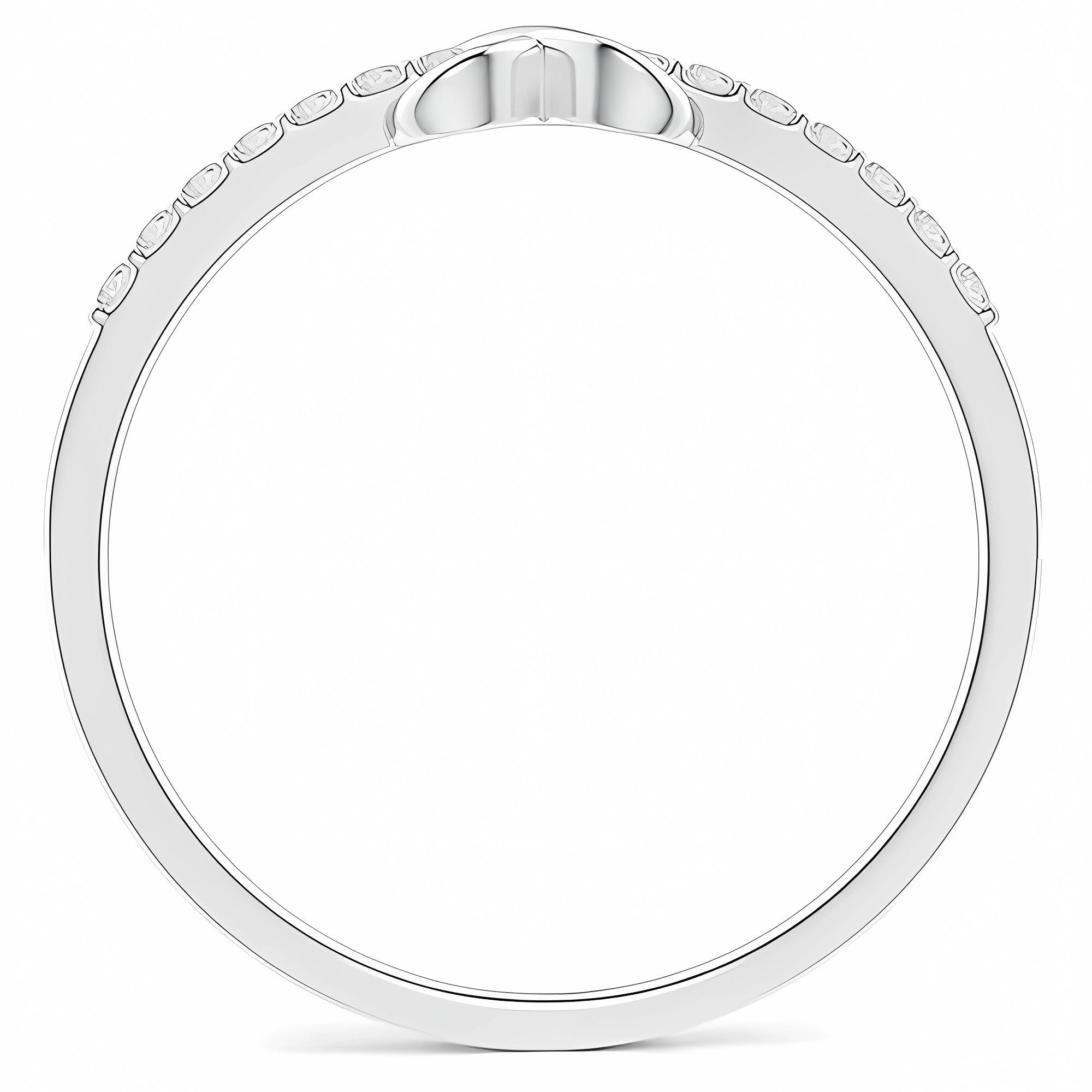 Jumpeak Diamantring Diamant Ring,Goldener Ring Damen,Schleife,Goldring Damen 585 Echtgold, Unendlichkeitszeichen,Labordiamant,Valentinstag Geschenk für Sie