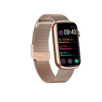 GARETT Smartwatch Garett Wave RT gold, steel Smartwatch