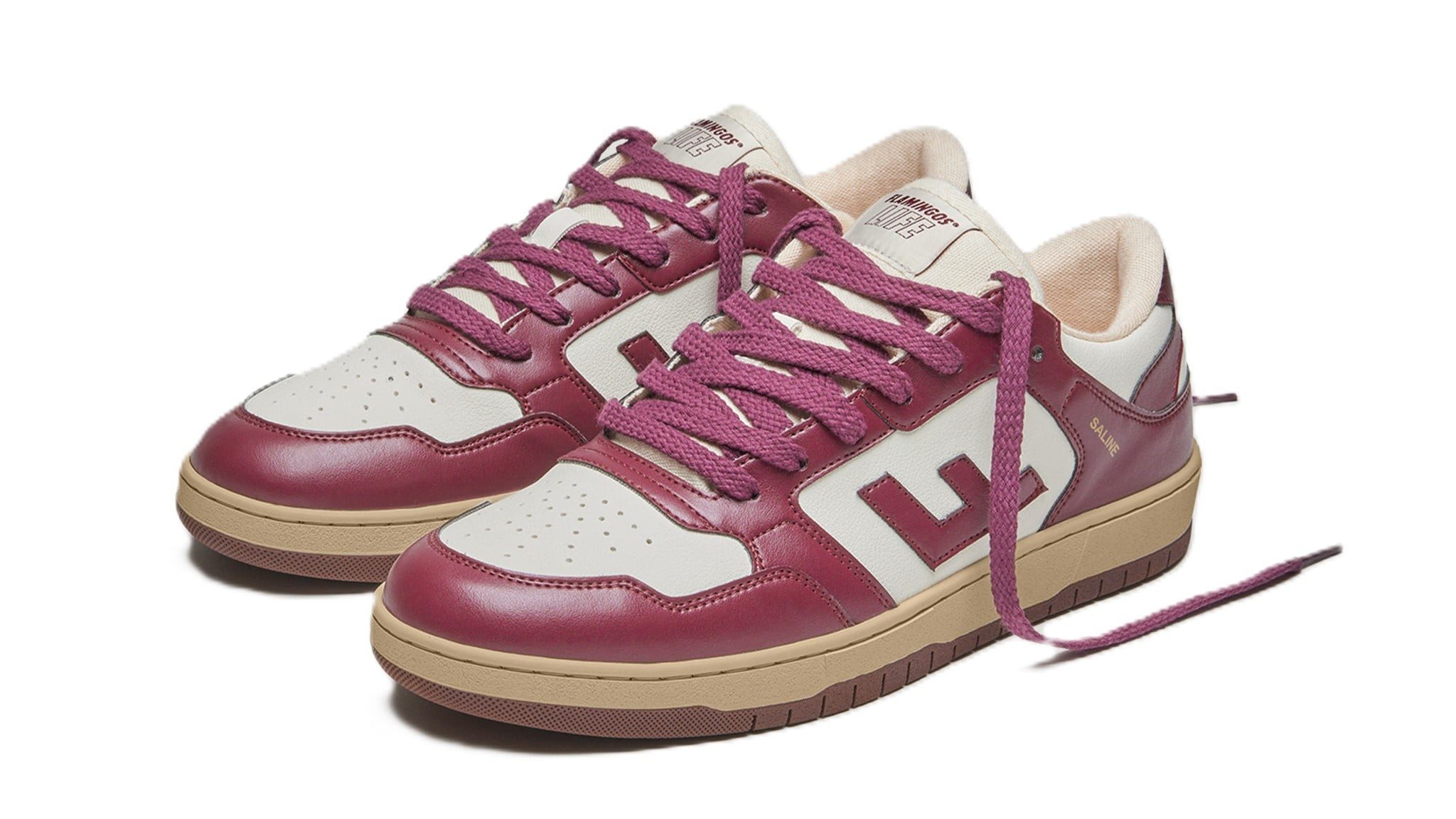 Saline - weiss/cherryrot Sneaker
