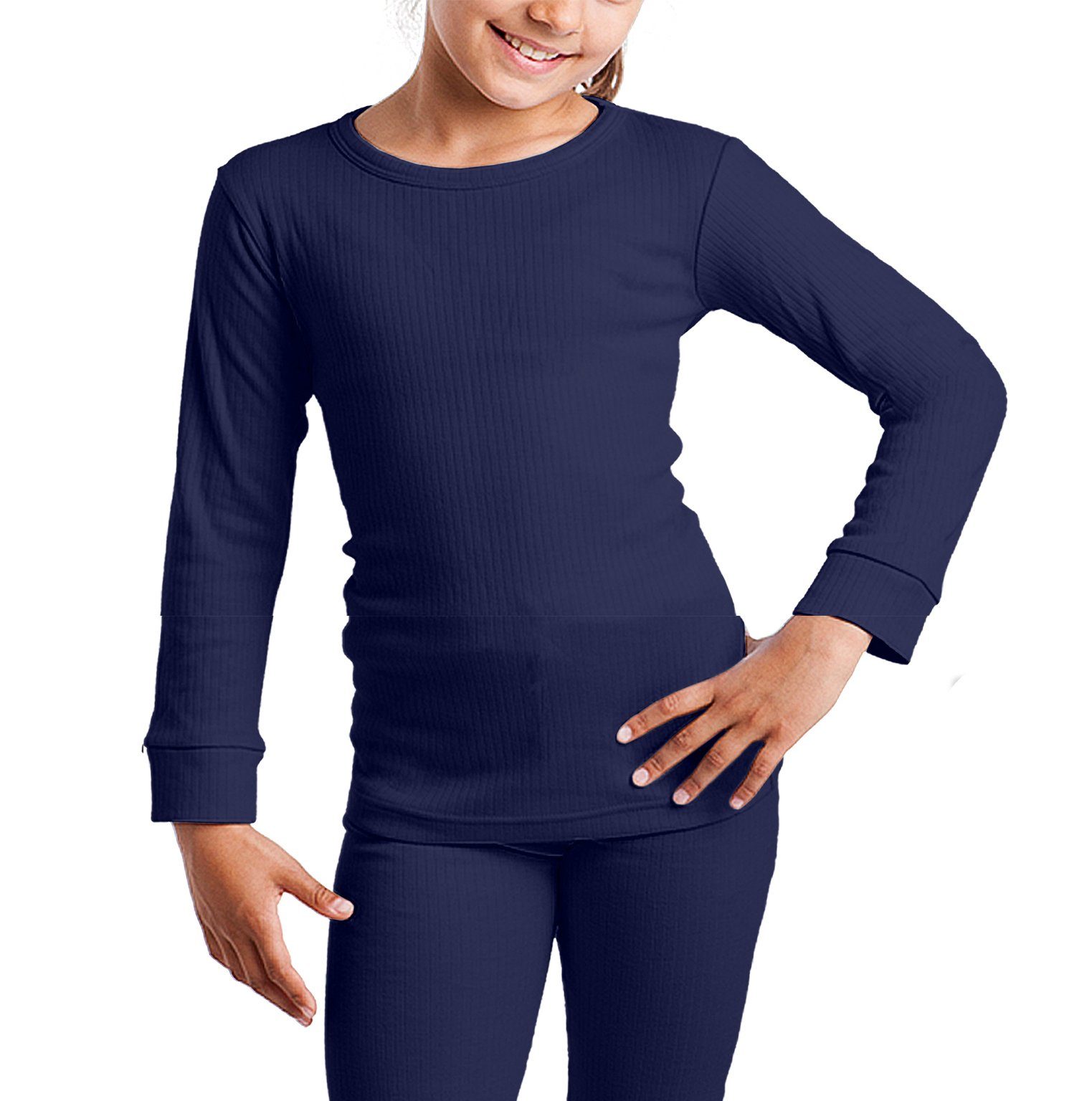 Cocain underwear Thermounterhose Warme lange Kinder Thermo Ski Unterwäsche lang Unterhose Unterhemd 100 (Packung, 2-St) warm weich gemütlich – Bild 2 von 4