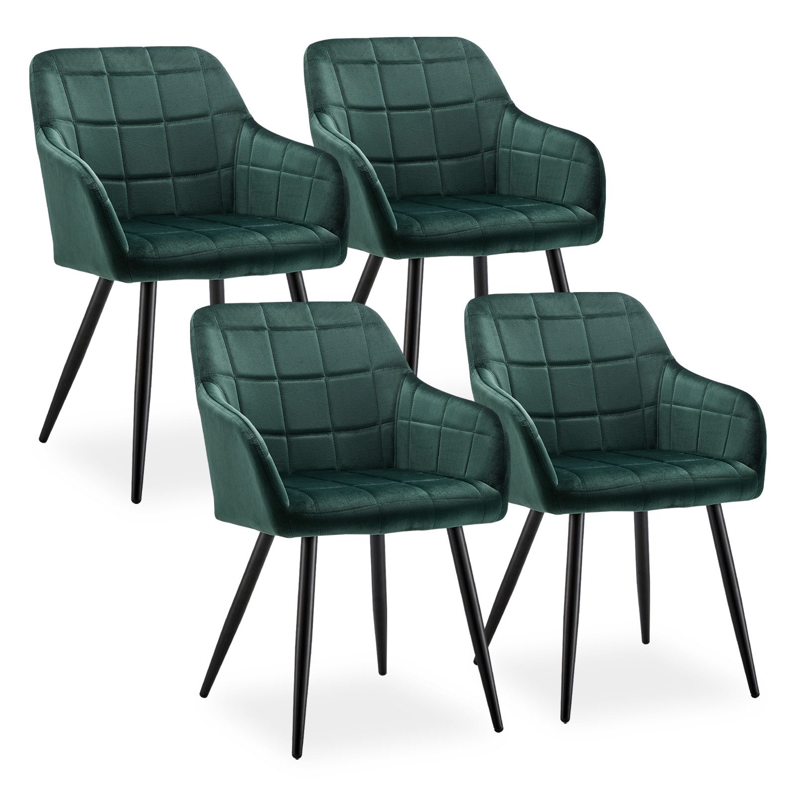 Ofcasa Esszimmerstuhl Polsterstühle (4er Set), Samt günstig online kaufen