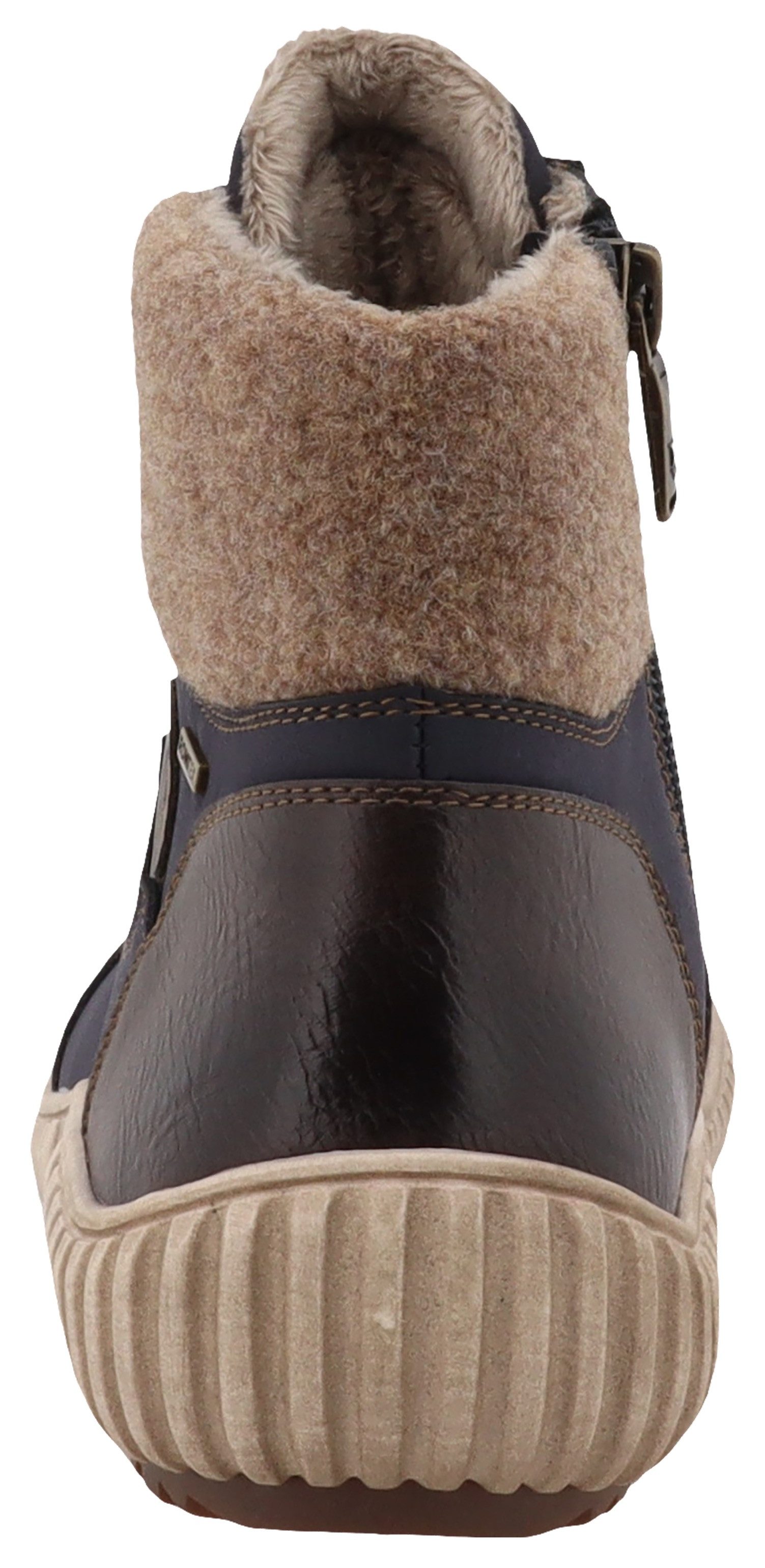 Romika Winterboots,Keilabsatz,Outdoorboots,Schnürboots mit modischem Filzkragen