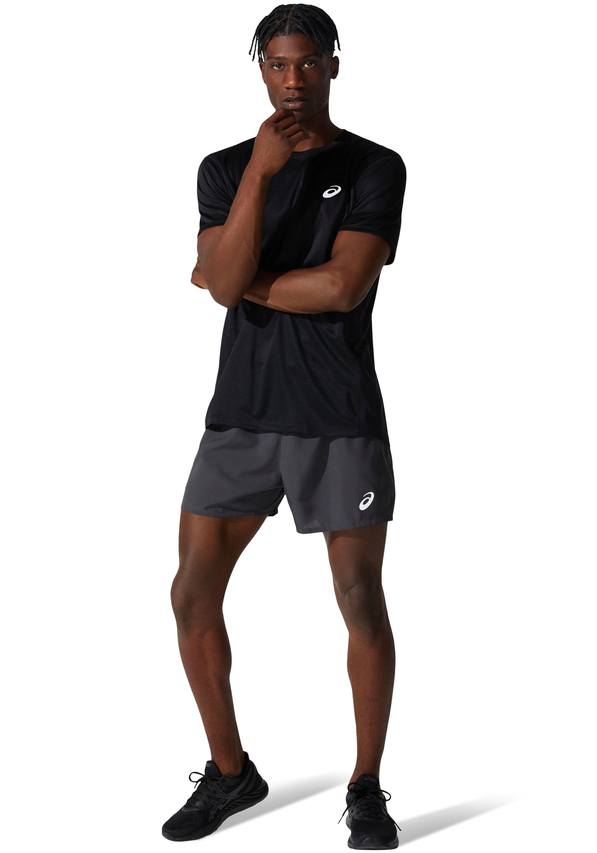 SLEEVE SHORT Asics schwarz TOP CORE Laufshirt