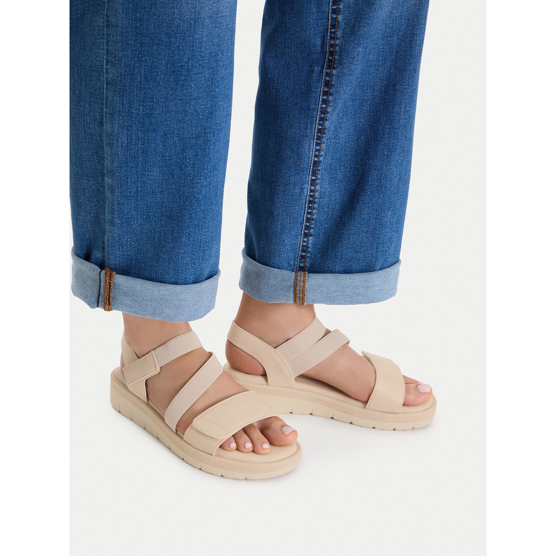 Go Soft Go Soft Damen-Sandalen Beige Sandale