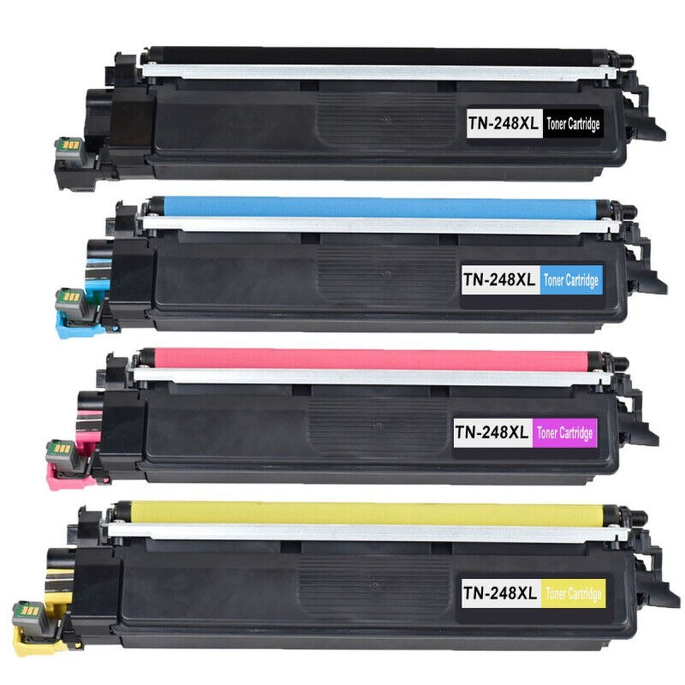 inkpro Tonerkartusche Set kompatibel mit Brother TN-248XL schwarz, cyan, magenta, gelb, (für DCP-L3515, DCP-L3520, DCP-L3527, DCP-L3555, DCP-L3560, HL-L3215, HL-L3220, HL-L3240, HL-L8230, HL-L8240, MFC-L3740, MFC-L3760, MFC-L8340, MFC-L8390, je eine Kartu