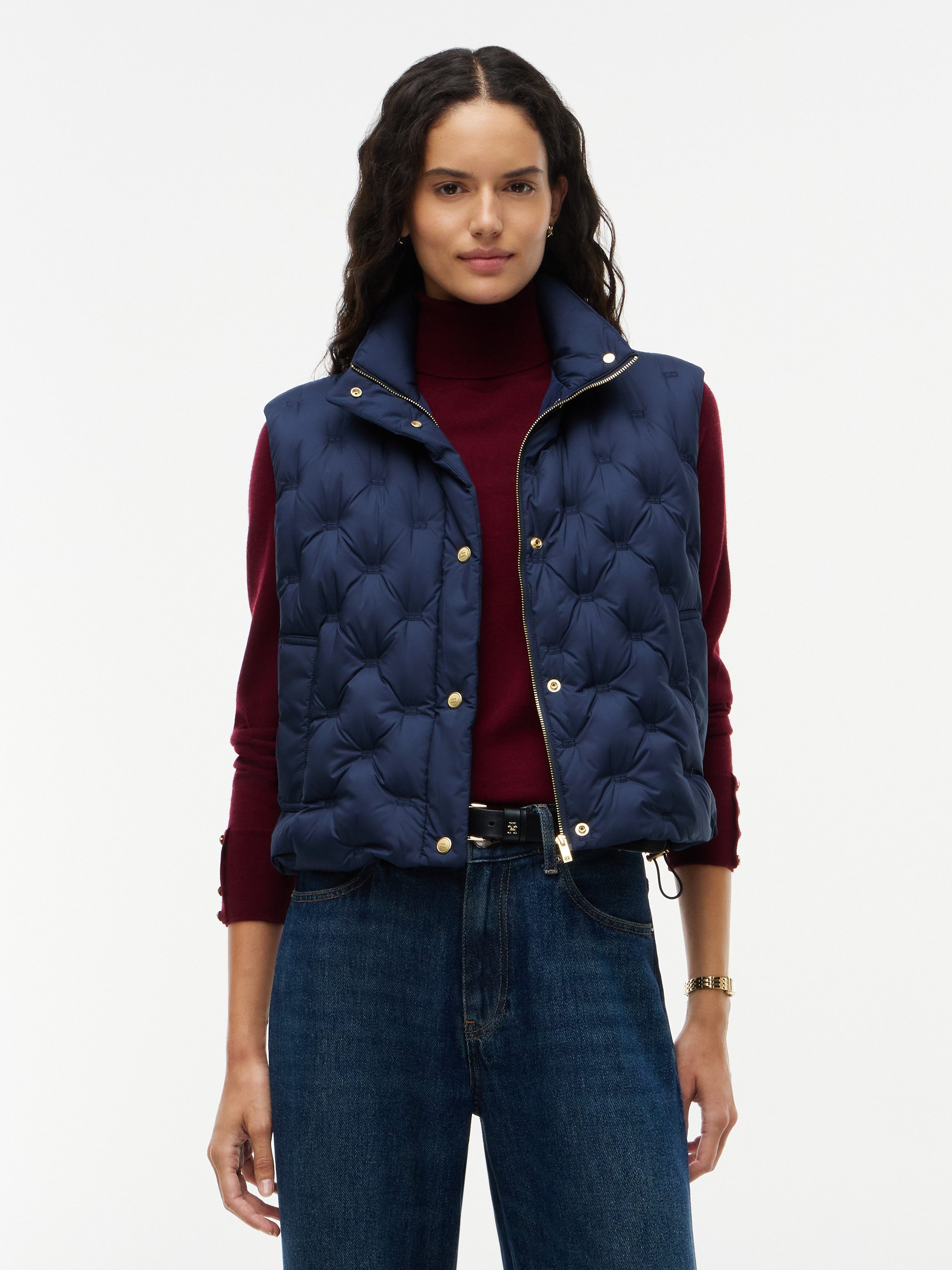 Tommy Hilfiger Steppweste LW DOWN FLAG QUILT VEST Kunstfaser