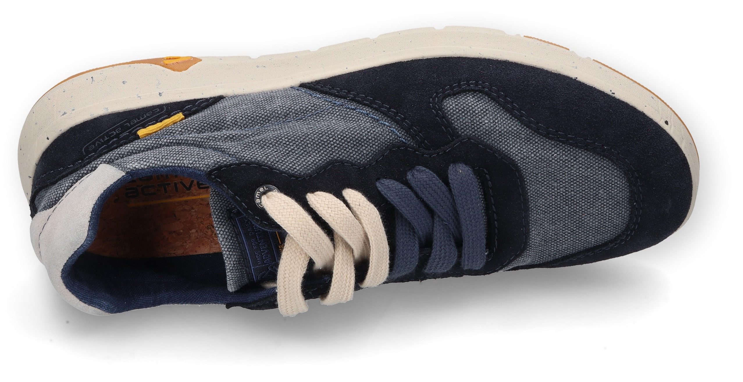 camel active Sneaker, Schnürschuh, Freizeitschuh, Chunky Sneaker mit Jeansoptik