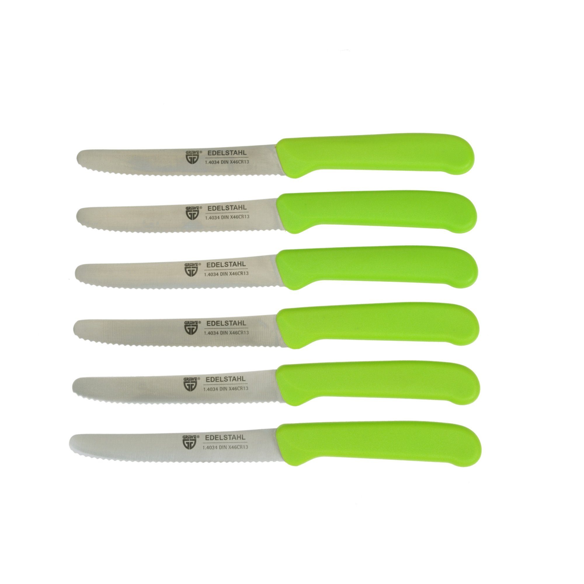 Magnet-Messerhalter Natur Brötchenmessern klein mit GRÄWE Grün, Messerblock Bambus