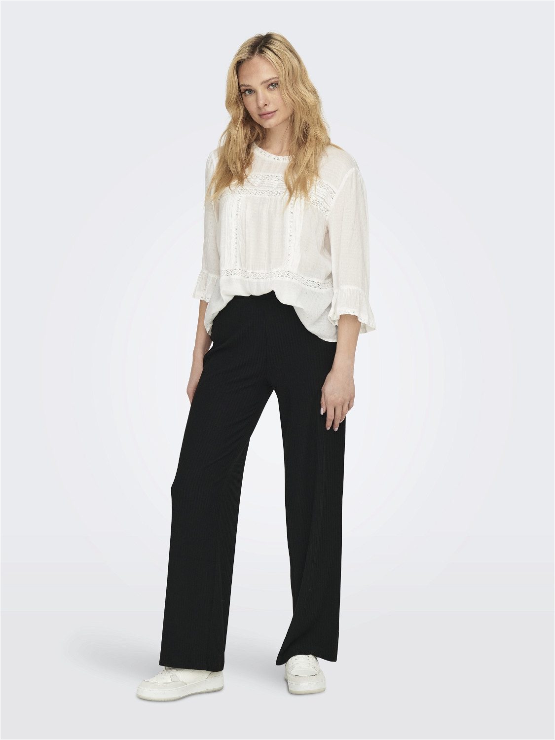 ONLY Stoffhose Wide Leg elastische Taille günstig online kaufen