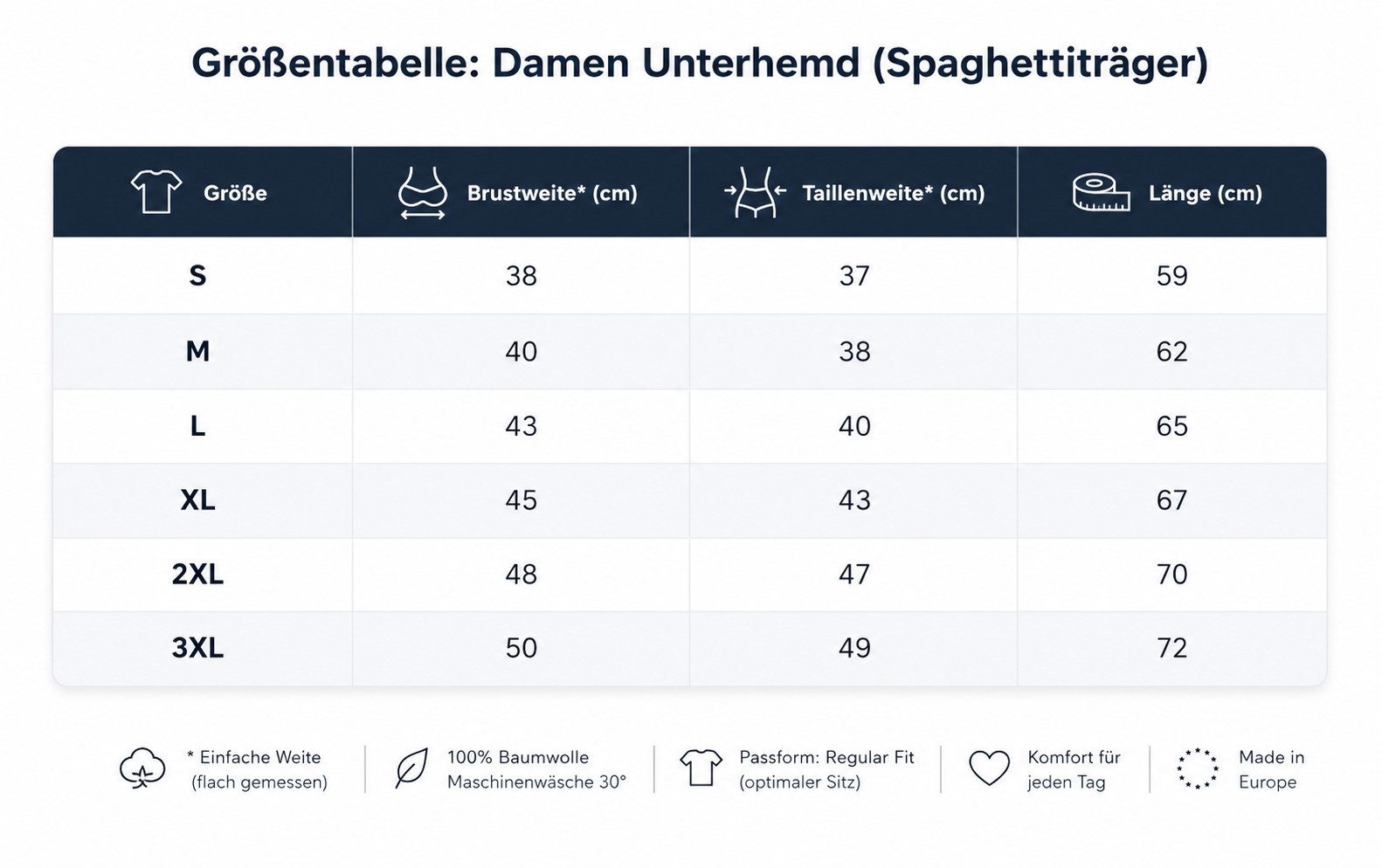 DDOnlineShop Unterhemd Damen Spaghettiträger Tank Top Schwarz 4er Pack (Spar-Set, 4-St., 4er-Pack) Premium Qualität A2016 – Bild 4 von 5