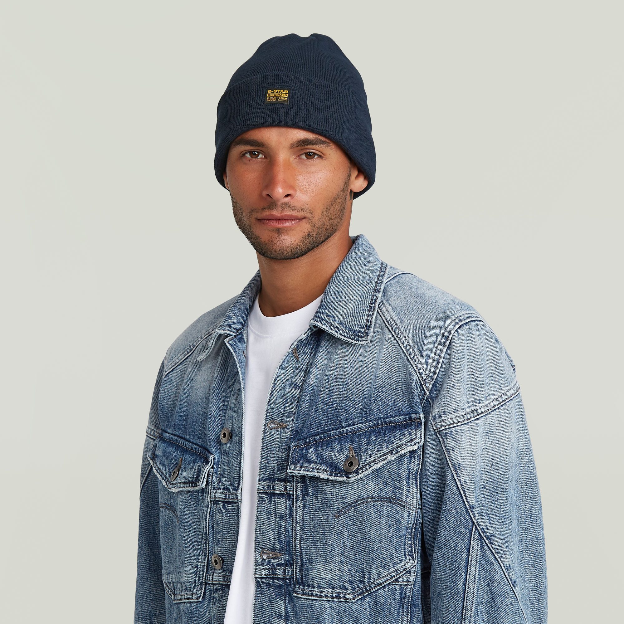 G-STAR Beanie Effo Long Beanie mit Aufnäher vorn günstig online kaufen