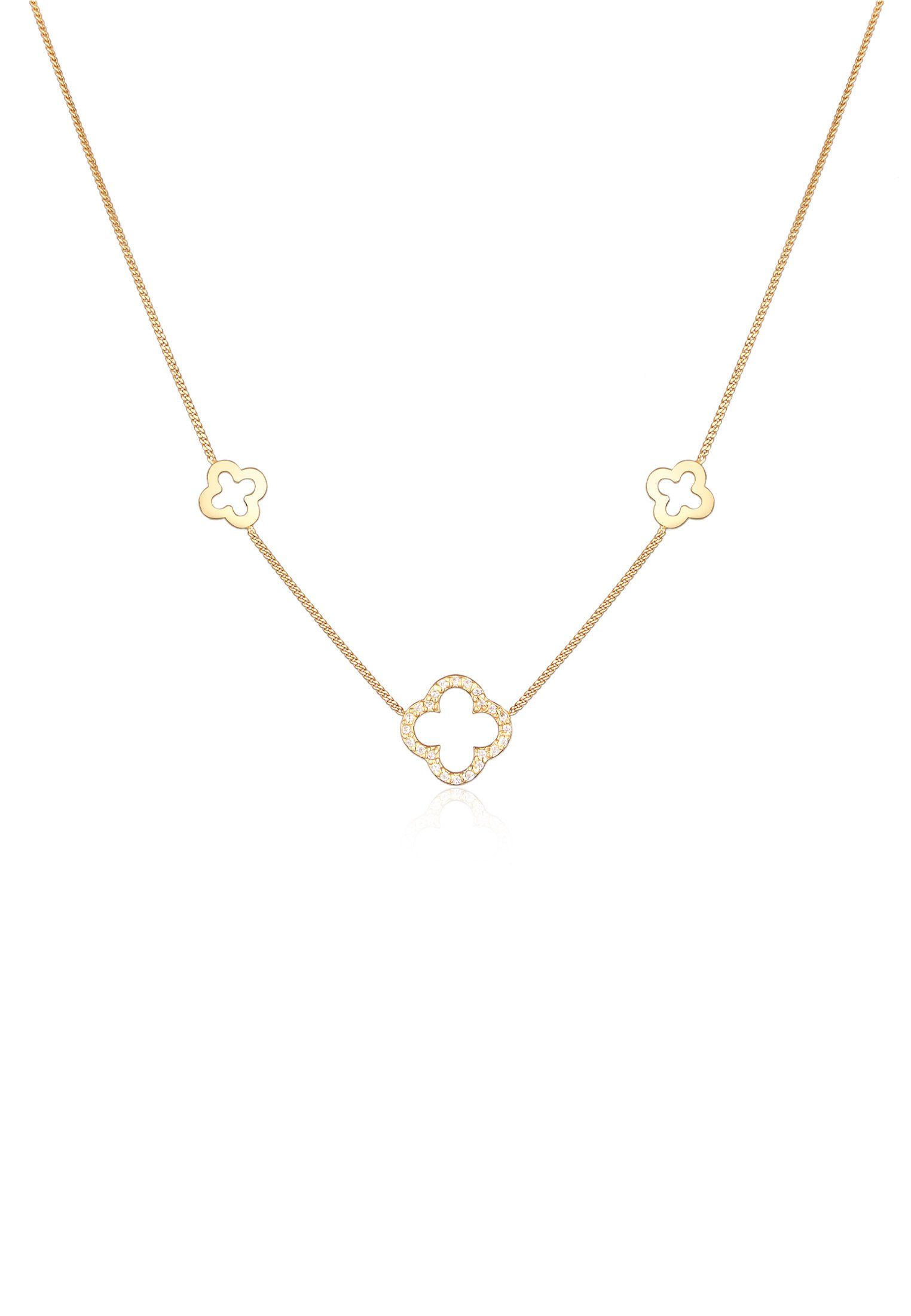 Elli Kette mit Anhänger Kleeblatt Glück günstig online kaufen
