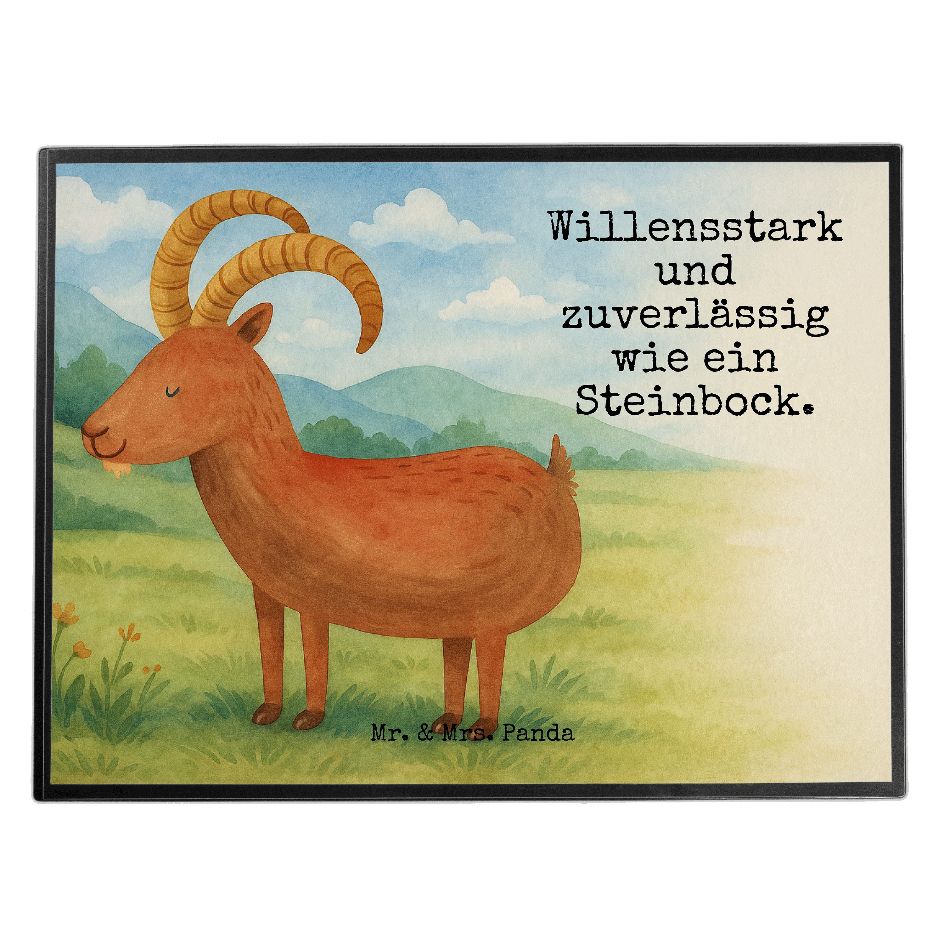 Schreibtischunterlage Sternzeichen Steinbock Design, schreibtischunterlage, Weiß, Schreibun
