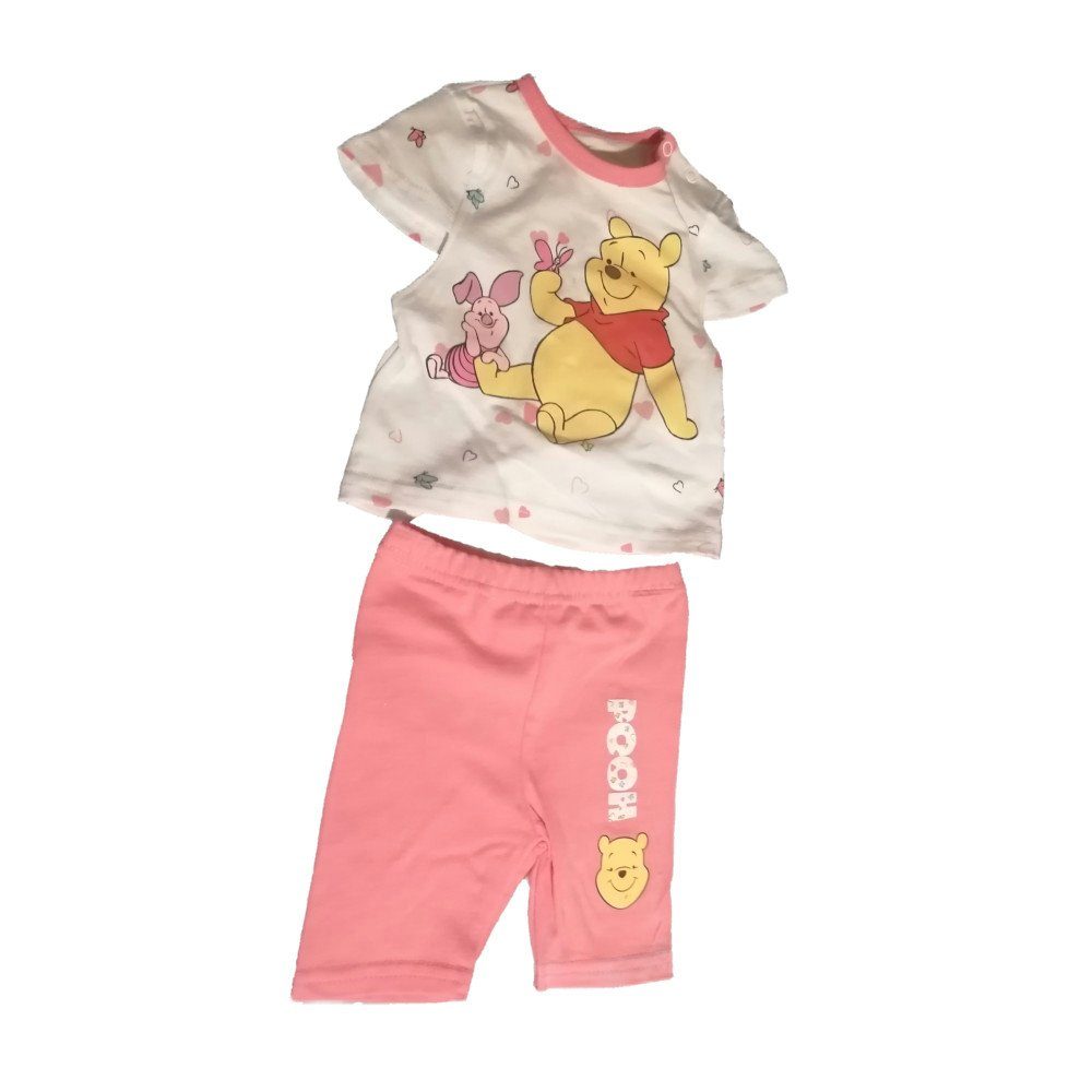 Shirt & Hose Kurzes Baby-Bekleidungs-Set mit Winnie Puuh und Ferkel-Motiv
