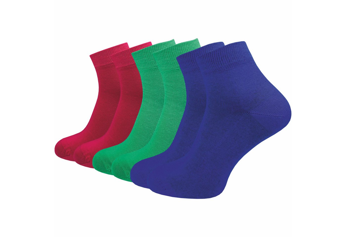 GAWILO Kurzsocken aus 100% reiner Baumwolle - Quartersocken für Herren (6-Paar) Schaft etwas länger als beim Sneaker - daher kein verrutschen