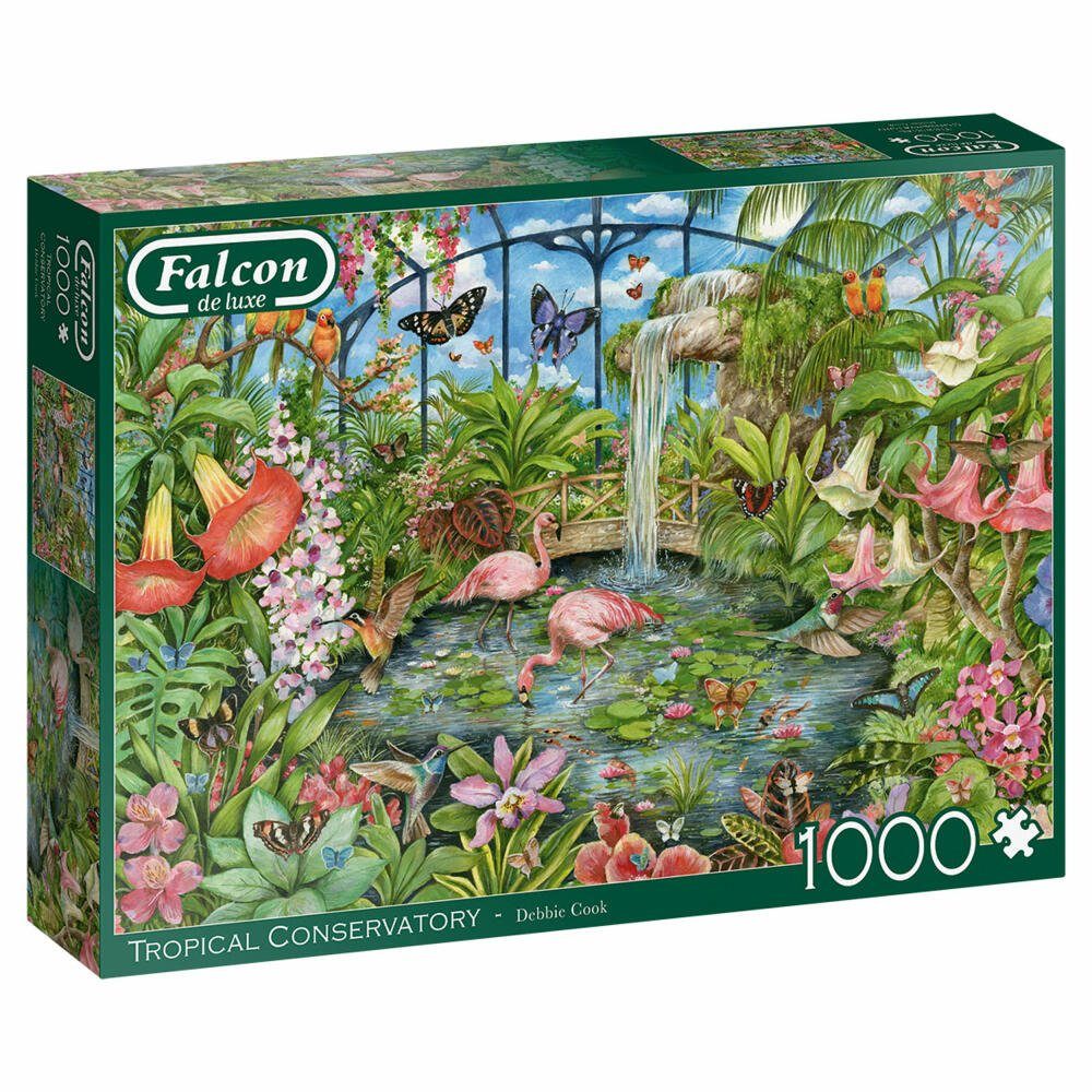 Puzzleteile 1000 Teile, 1000 Falcon Tropical Spiele Jumbo Conservatory Puzzle