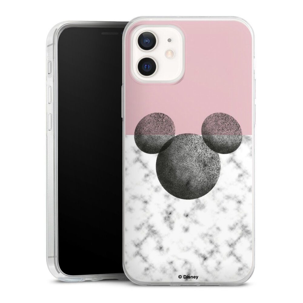 DeinDesign Handyhülle Disney Marmor Minnie Mouse Mickey Mouse Marmor, Apple iPhone 12 Slim Case Silikon Hülle Ultra Dünn Schutzhülle