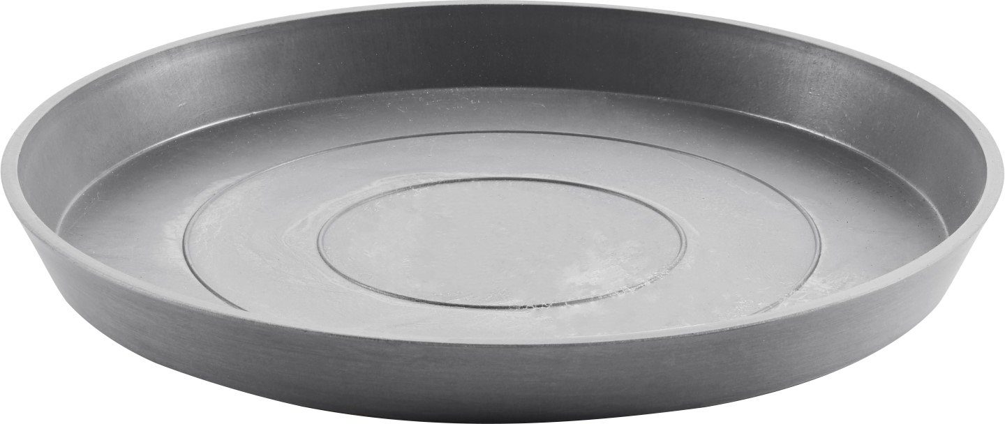 Blumentopfuntersetzer 44,5x44,5x3,5 cm SAUCER BxTxH: ROUND ECOPOTS Grey,