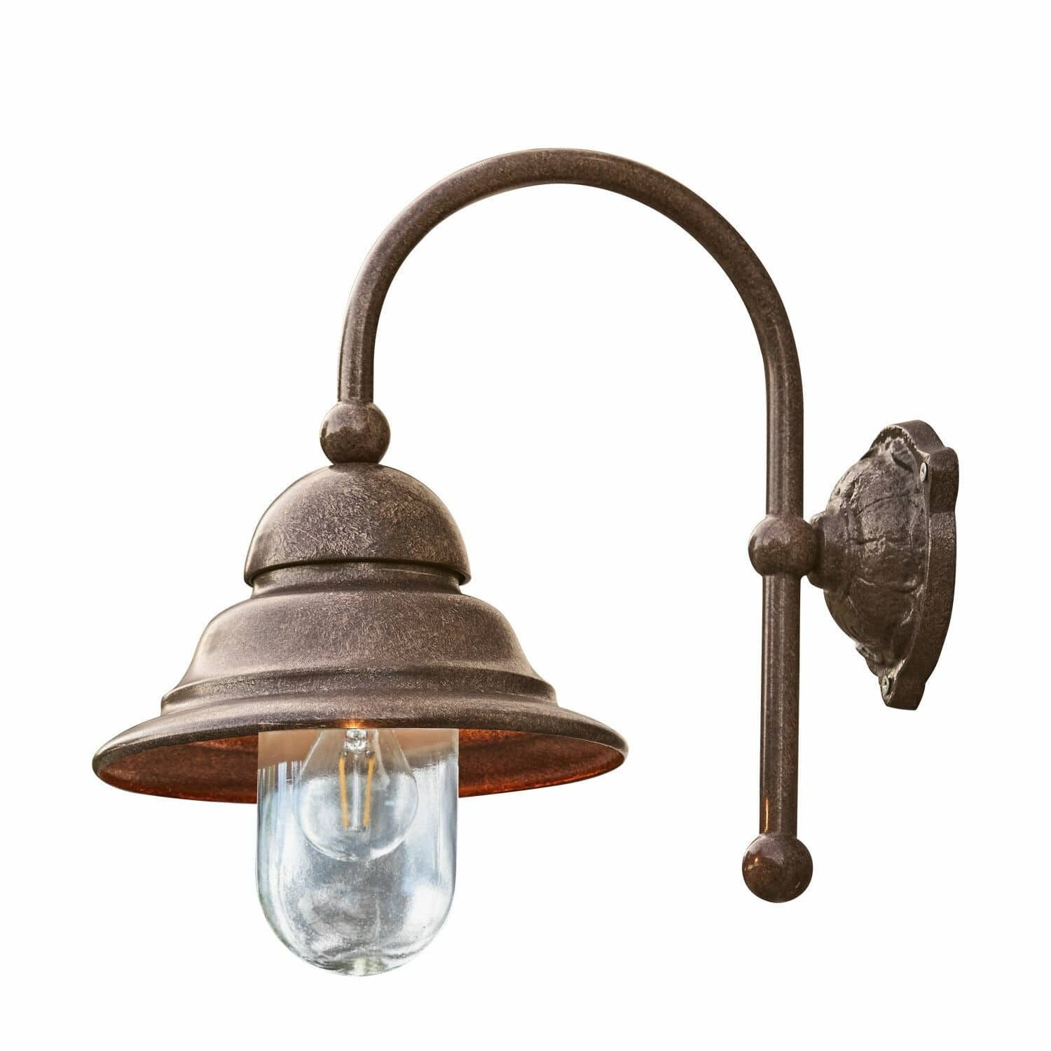 Mirabeau Außen-Wandleuchte Außenwandlampe Keela antikbraun günstig online kaufen