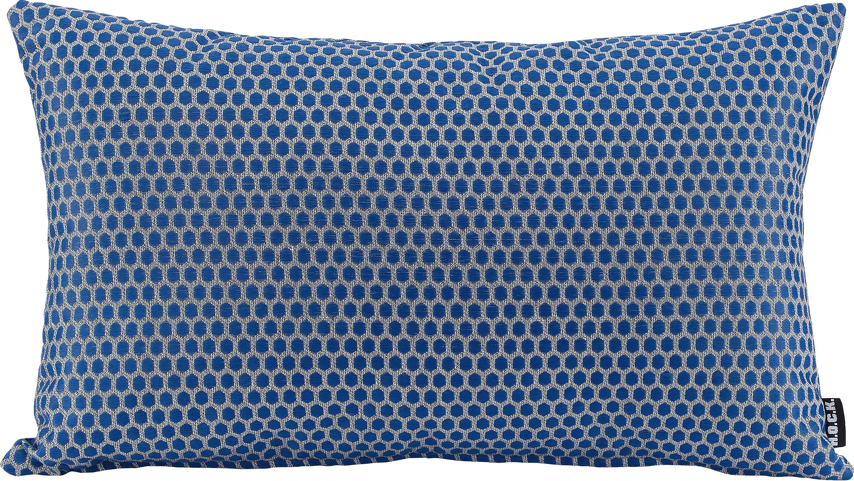 Kissenhülle Dots H.O.C.K. mit mit Füllung, 1 Punkten, Stück Dekokissen Miss Kissen, royalblau/blau