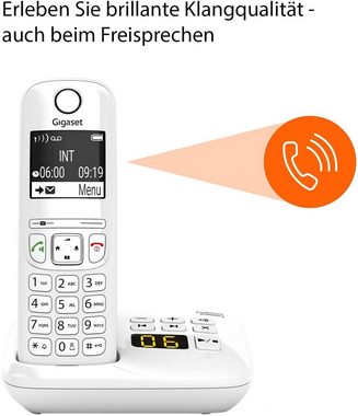 Gigaset Gigaset AS690A, Schnurloses Telefon mit Anrufbeantworter Schnurloses DECT-Telefon (Mobilteile: 1, Freisprechen & Anrufschutz & kontrastreiches Display)