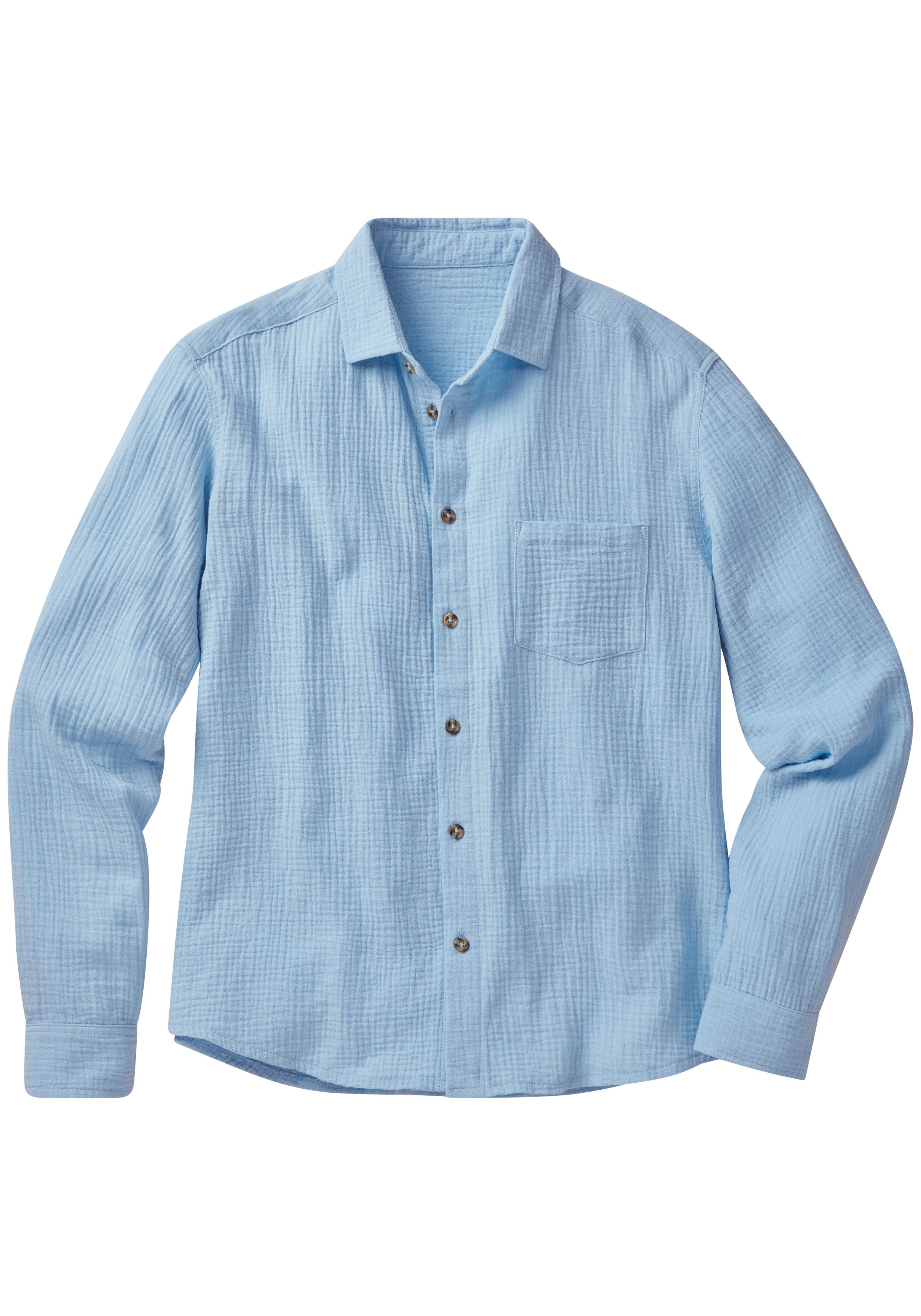 Beachtime Langarmhemd Regular fit Langarm, Freizeithemd aus Musselin-Ware. € 39,99, (€ 39,99 pro 1 Stk).