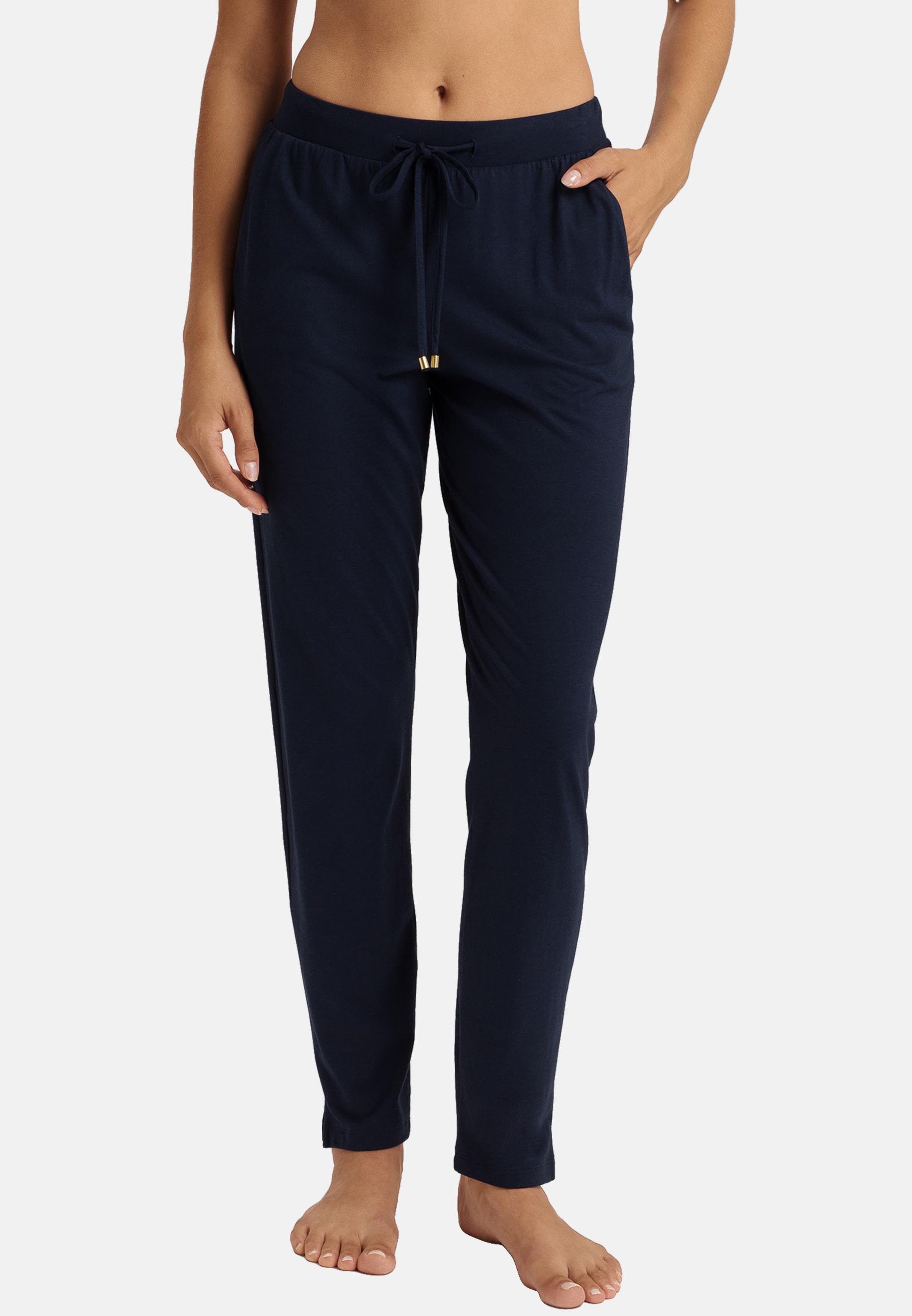 Hanro Schlafhose Sleep & Lounge (1-tlg) Schlafanzug Hose - Baumwolle - Blickdicht