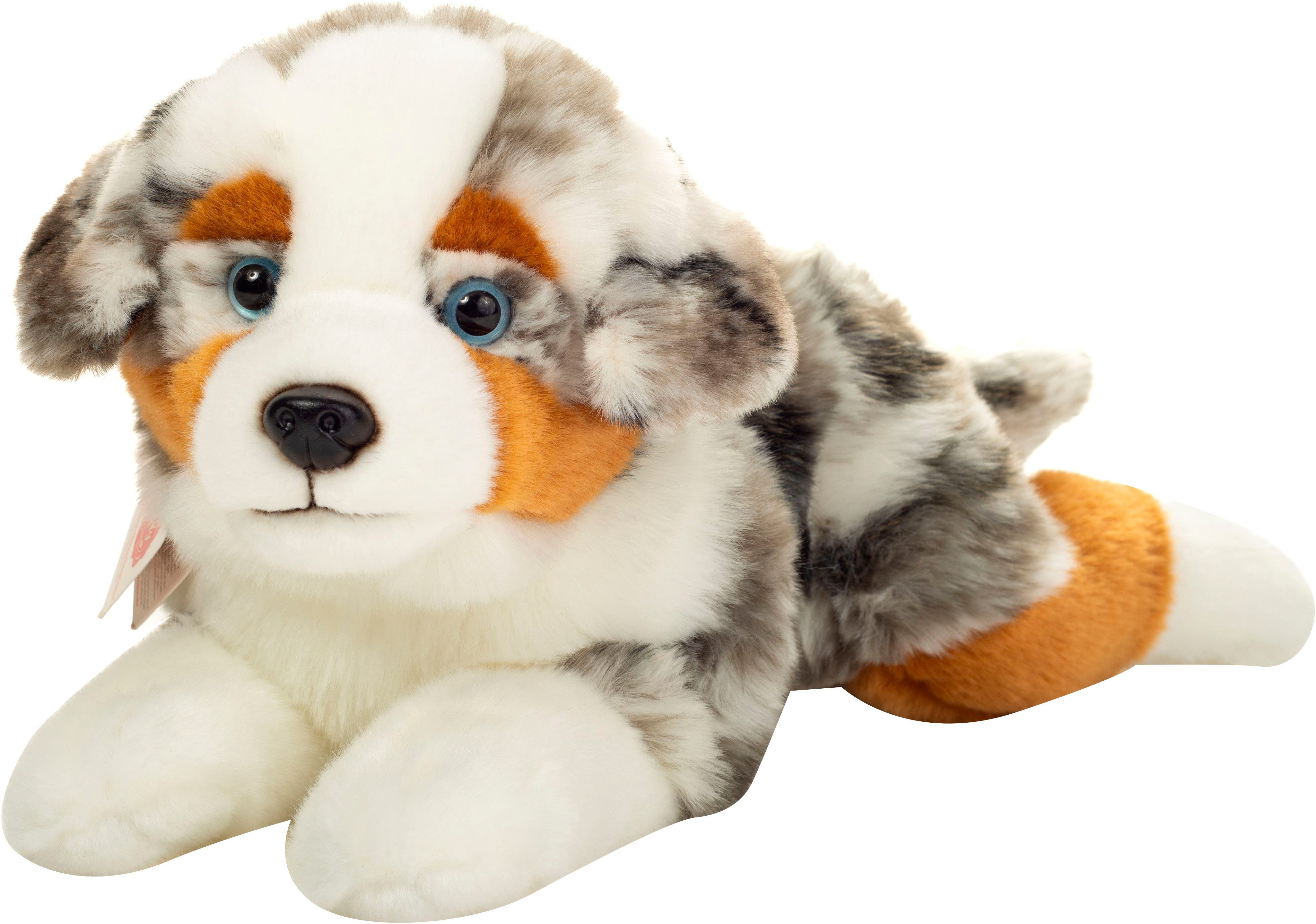 Teddy Hermann® Kuscheltier Australian Shepherd, liegend, 40 cm, zum Teil aus recyceltem Material