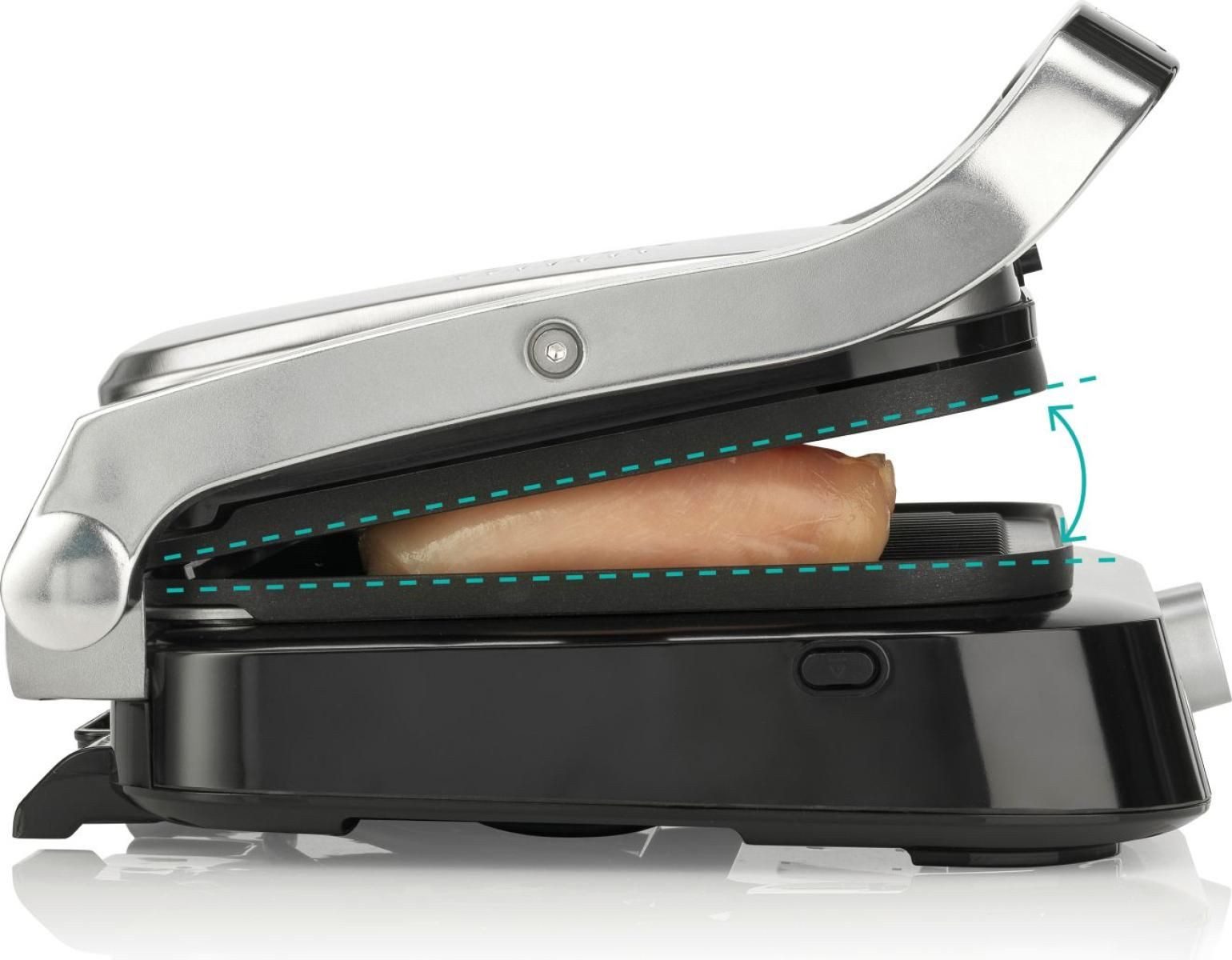 GORENJE Kontaktgrill Kontaktgrill, Gargutsensor, Sandwichtoaster, Panini Grill, 2100.00 W, antihaftbeschichtet, 7 voreingest. Programme, Lebensmitteldickemessung