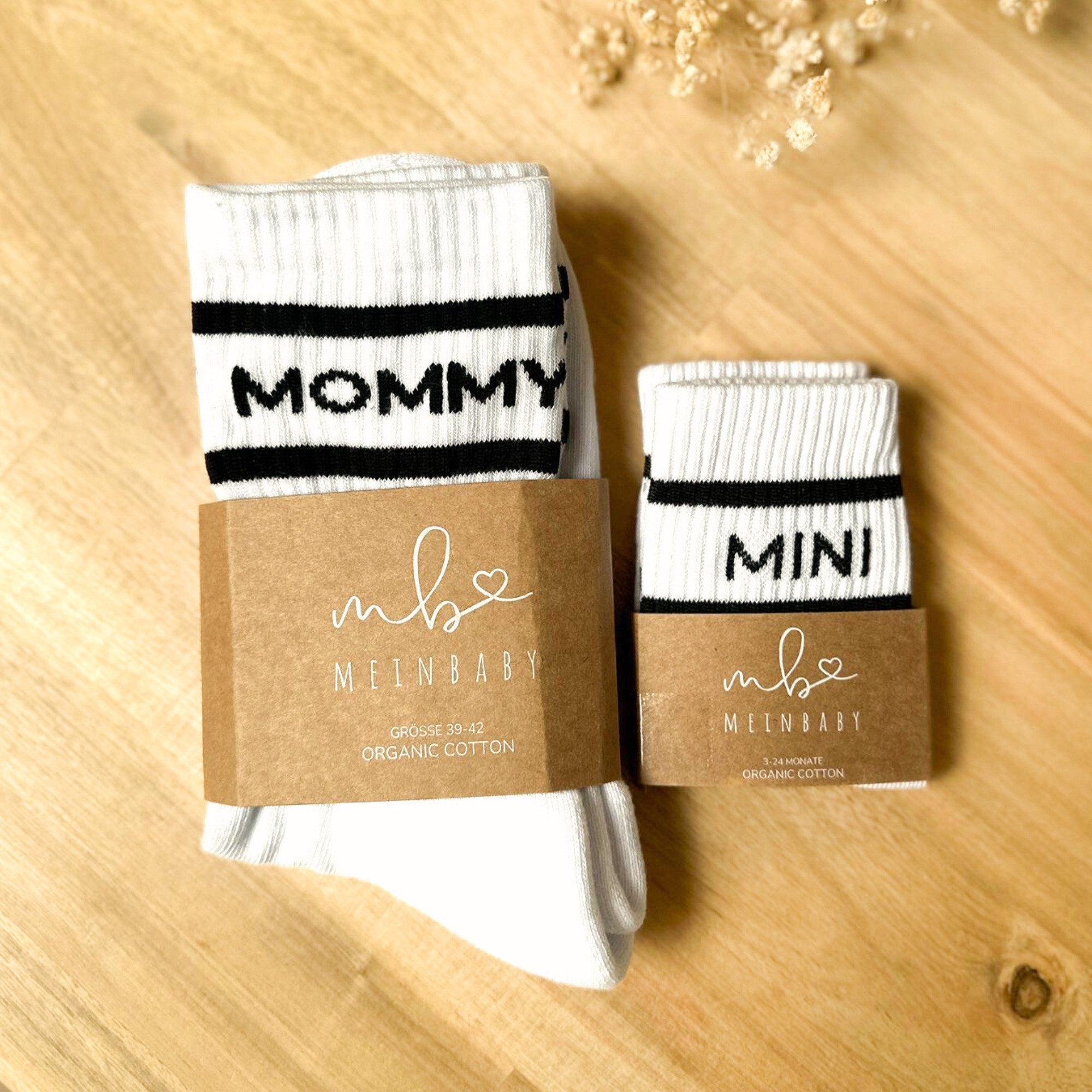 Tennissocken Geschenk zur Geburt - Tennissocken Mommy Mini Set, Baby